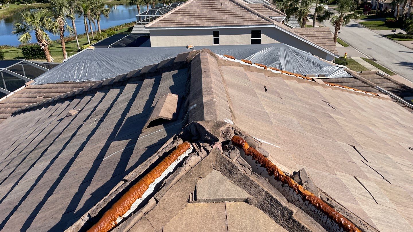 Residential Roofing Repair using Concrete Tile by Four Peaks Roofing