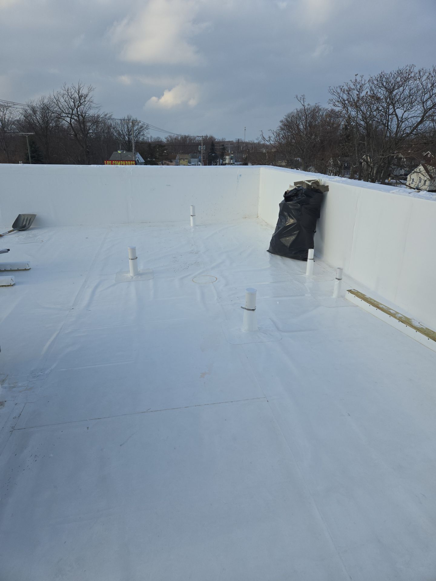 Arby's New Ashtabula, OH Location - Commercial Roof Installation by 3 Daughters Construction 