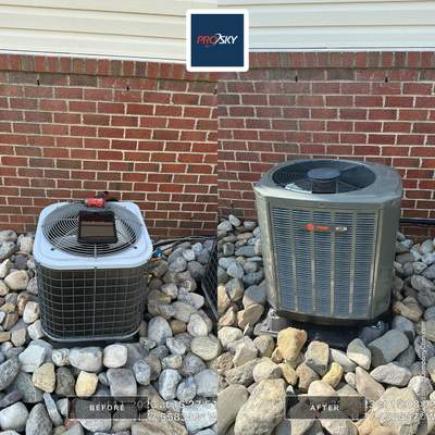Central Air Conditioning Installation using Trane