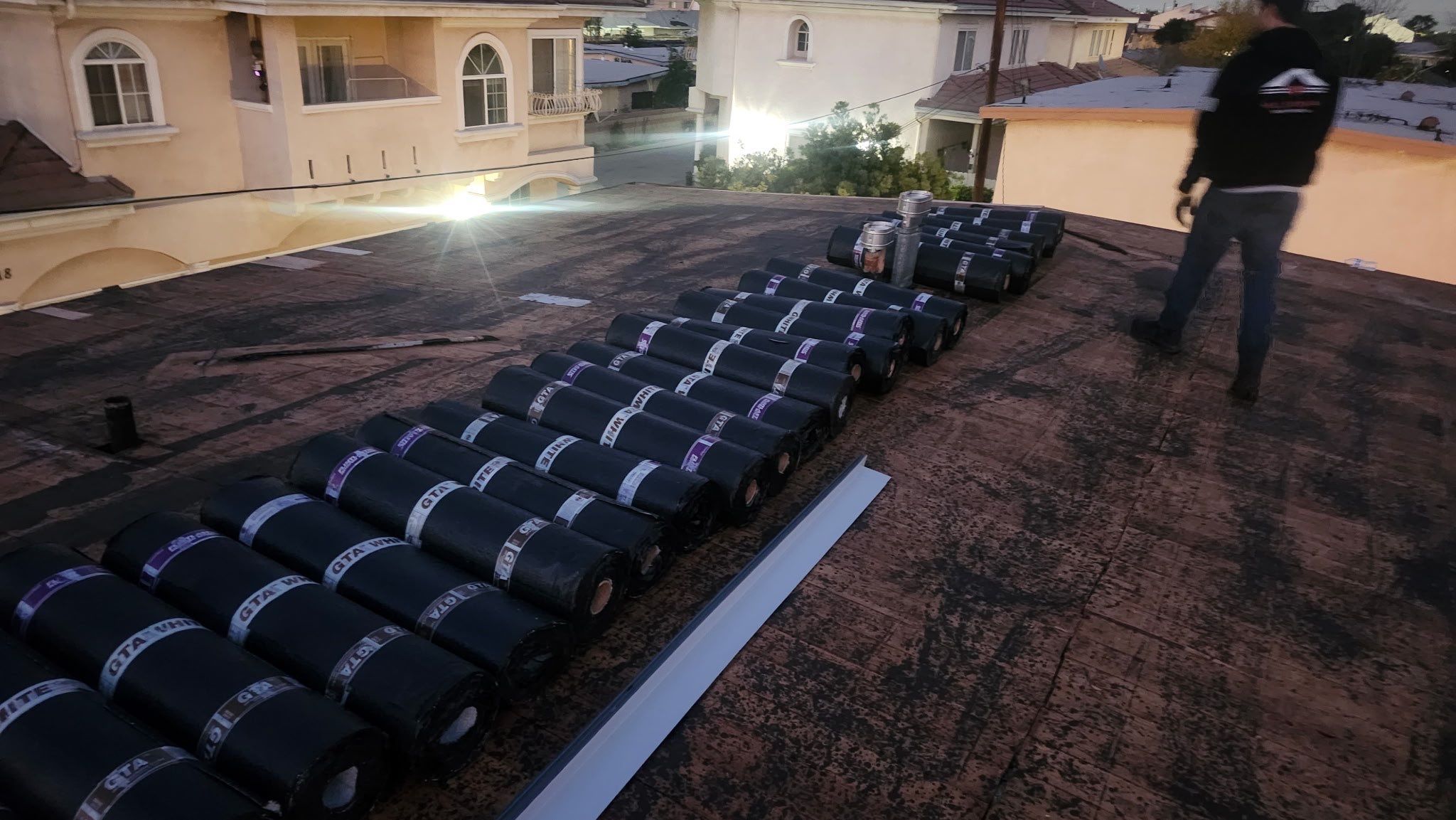 Commercial Roofing Installation using CertainTeed GTA Modified Bitumen System by Hull Brothers Roofing