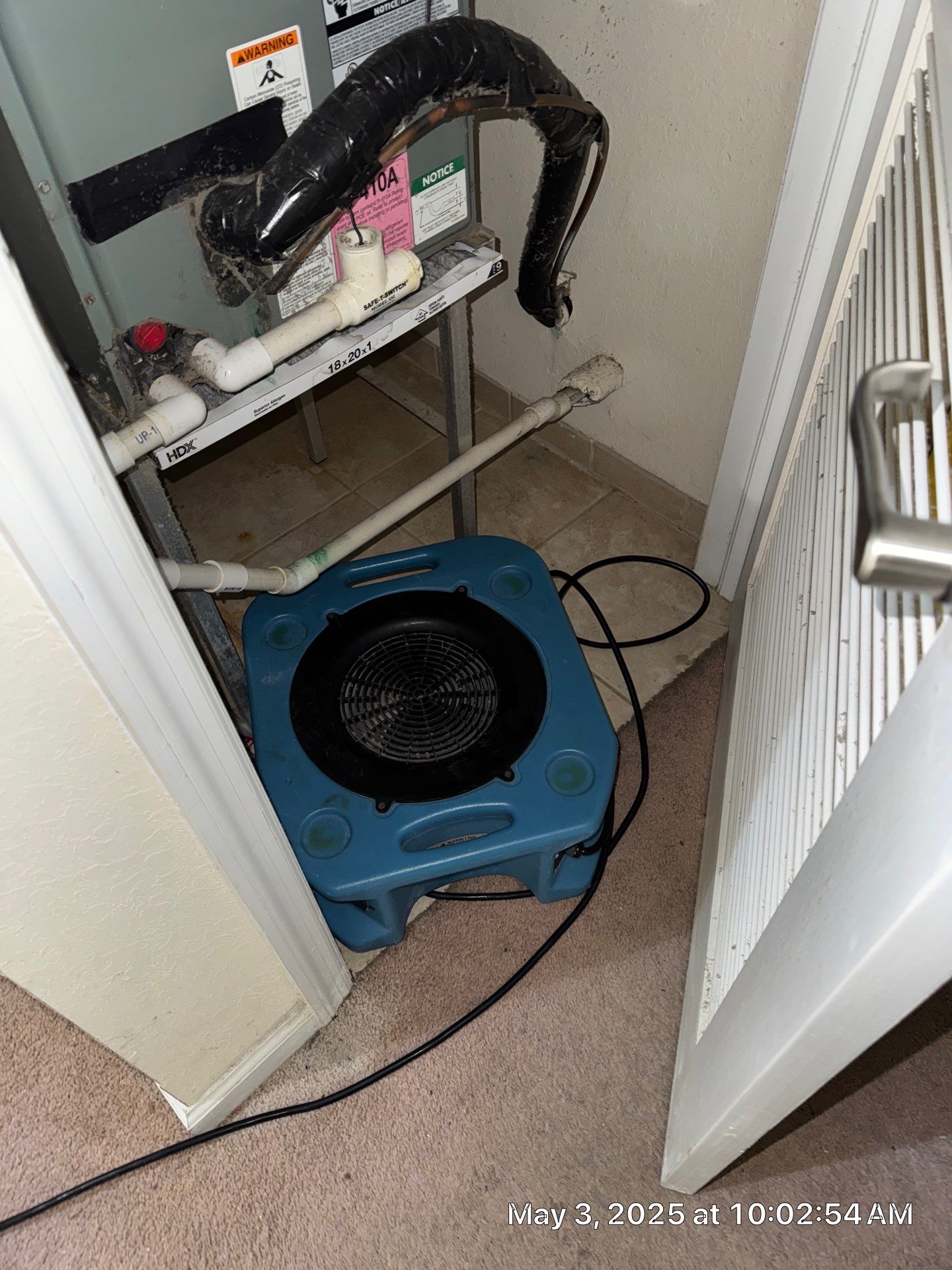 Water Damage using Drying Equipment by SuperClean 