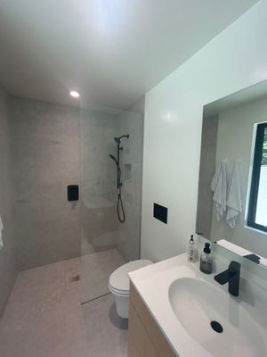 Bathroom Remodel using Tempered Shower Glass