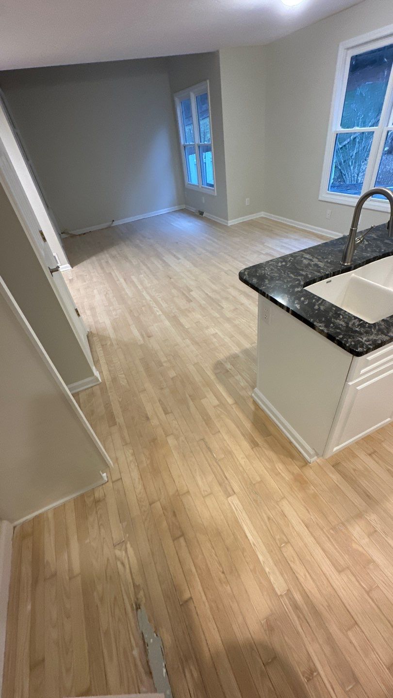 Hardwood Refinishing Project in Canonsburg by Floors in a Day, Inc