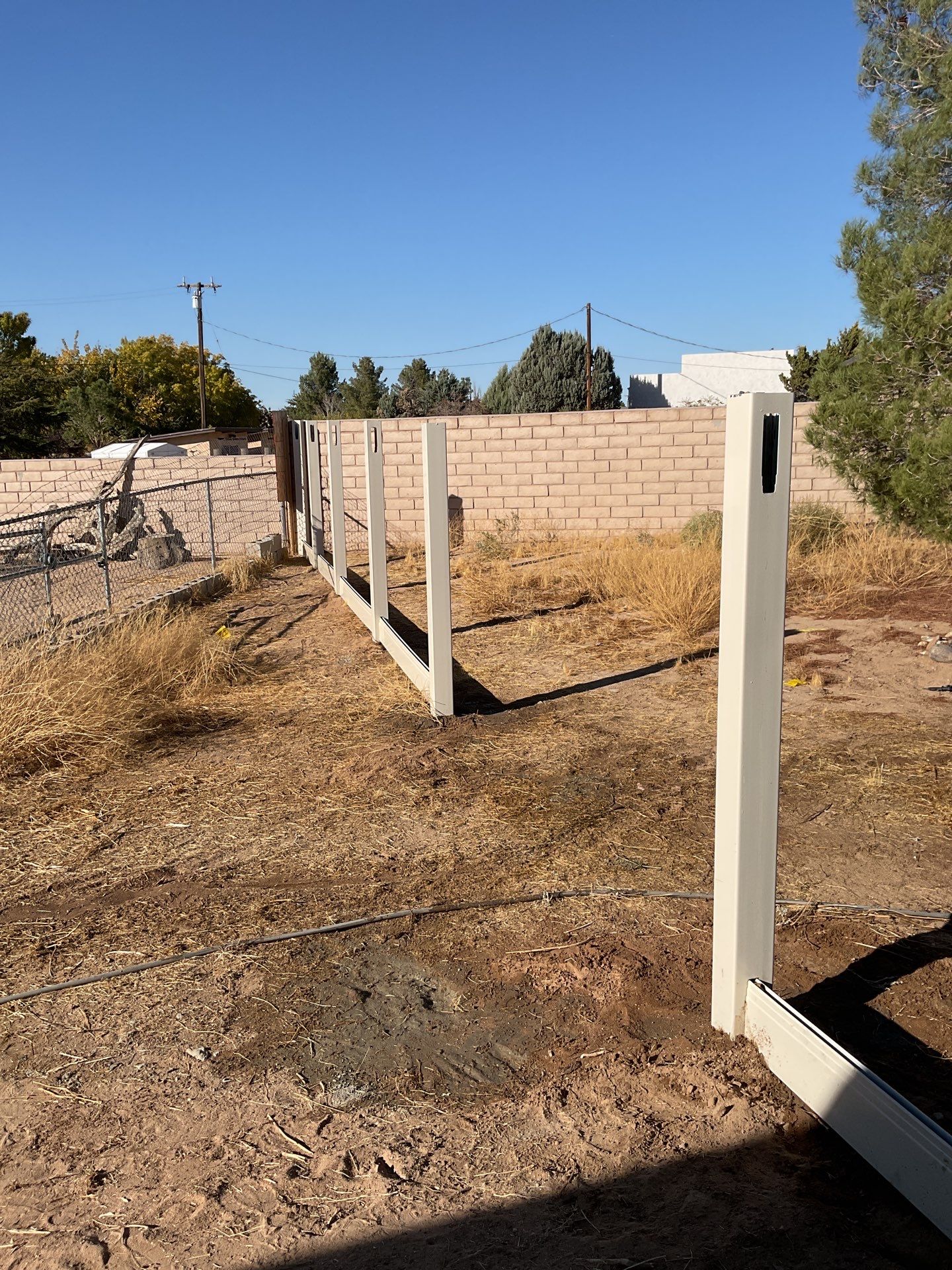 Fence Installation using Vinyl by Fence Guys Inc. 
