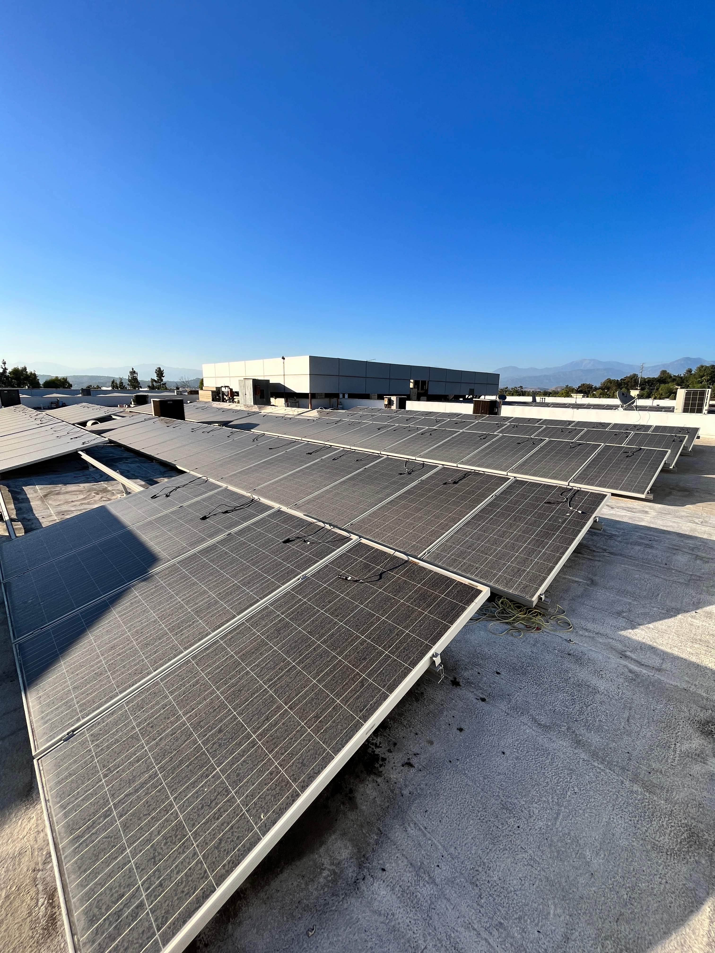 Commercial Solar Panel Cleaning in Diamond Bar, Ca by Palm Coast Solar Cleaning