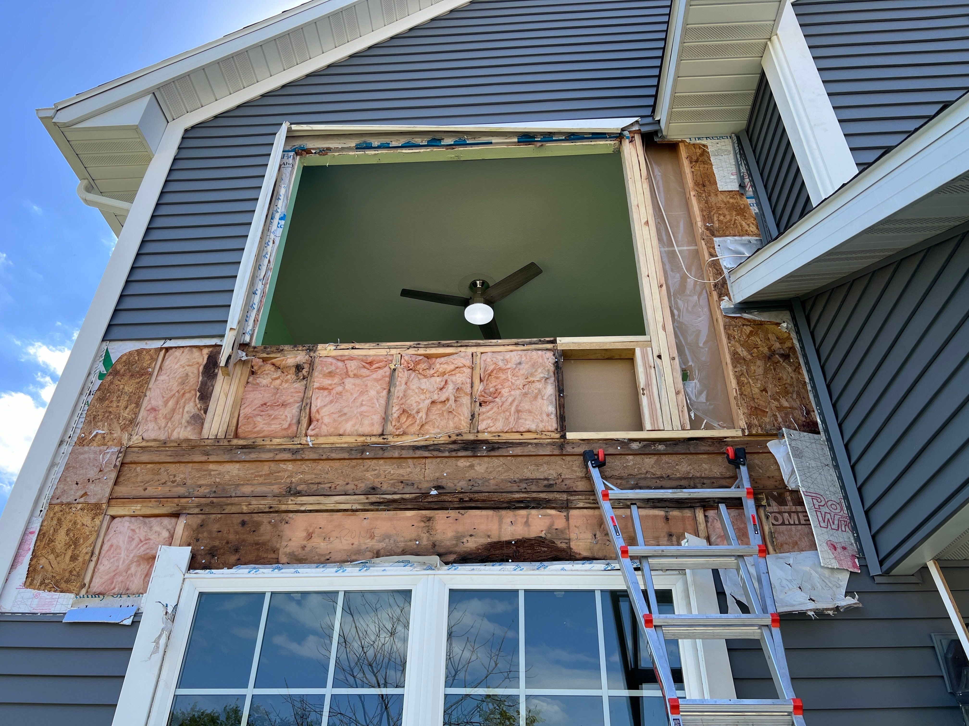 Window and siding replacment using Pella 250 series vinyl window by United Windows and Siding LLC