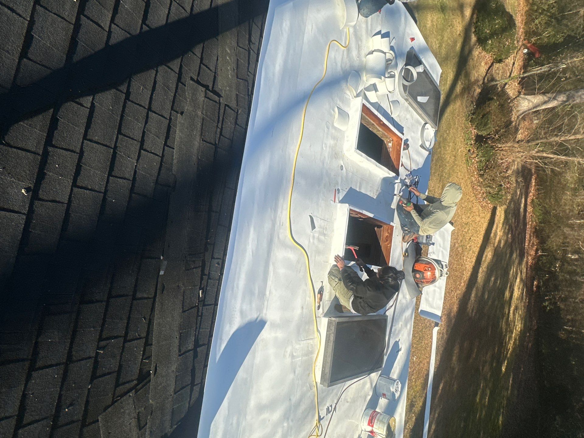TPO Flat Roof Installation in Chester by Cade Construction