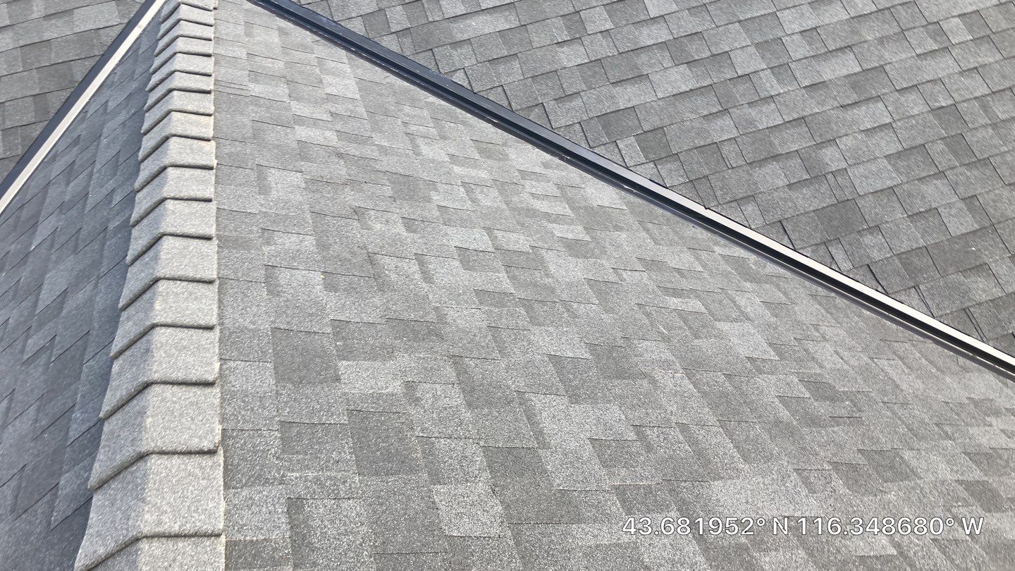 Eagle Idaho Single Level Residential Roofing Installation using Owens Corning by ID Roofing LLC