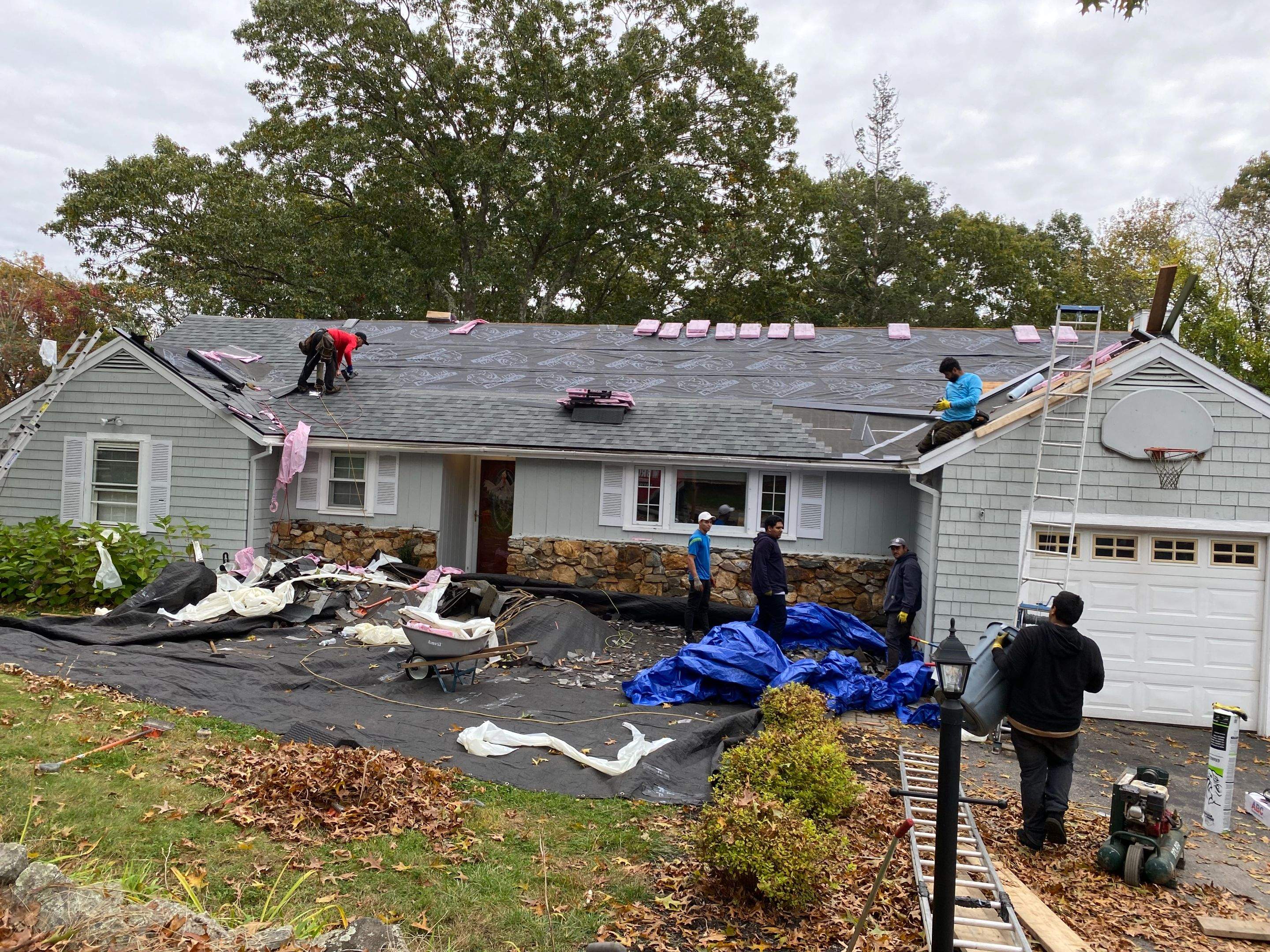 Roof Replacement + New Gutters & Guards — Chelmsford, MA by Mighty Dog Roofing of Greater Middlesex County