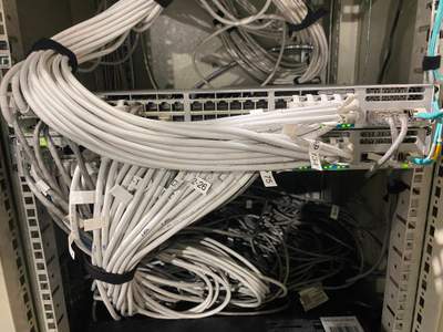 Structured cabling installation by CimaSolutions