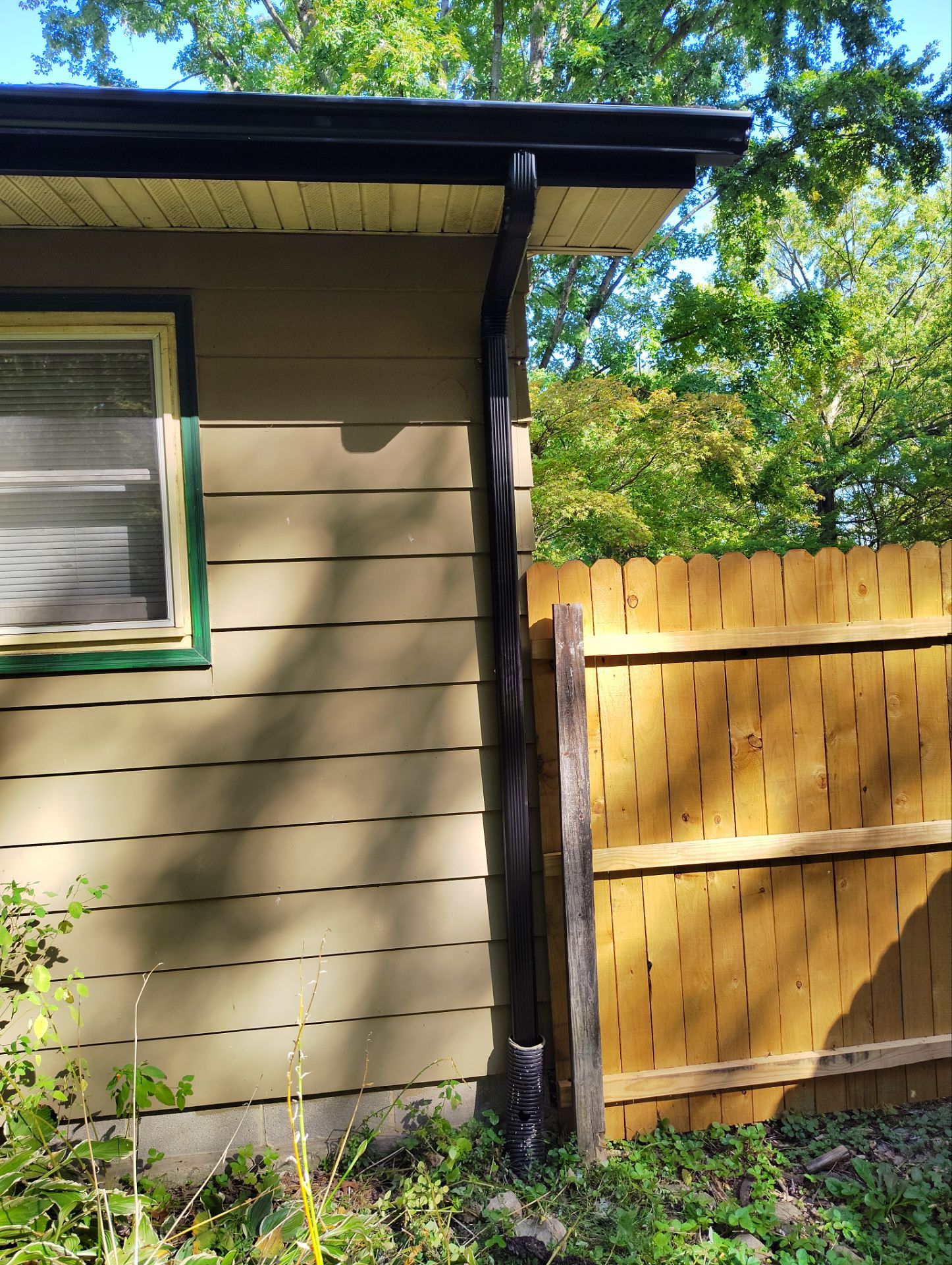 5" Gutters Installation in Black by Pally Roofing