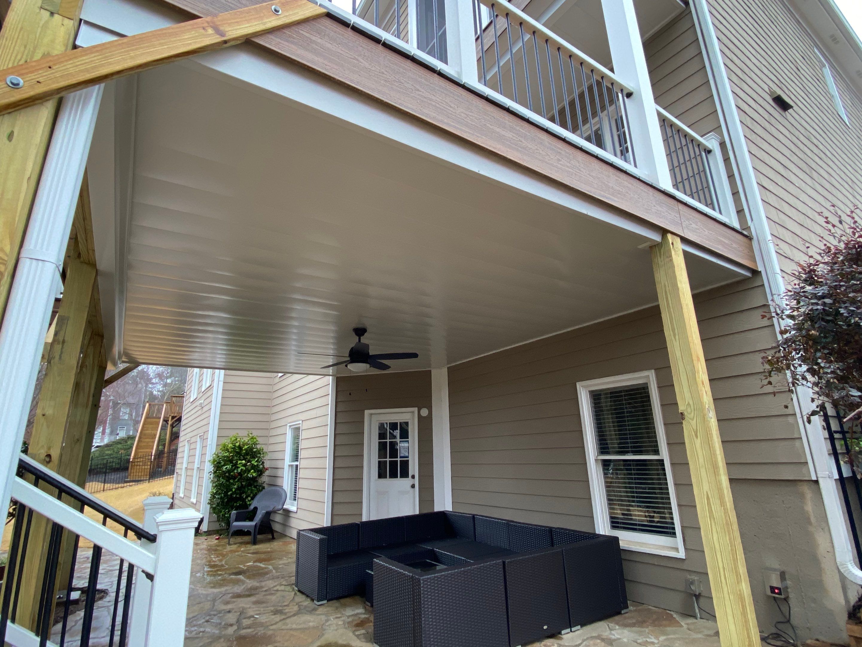 Elevated Composite Deck and Screened Porch Build in Roswell by Swift Home Renovations