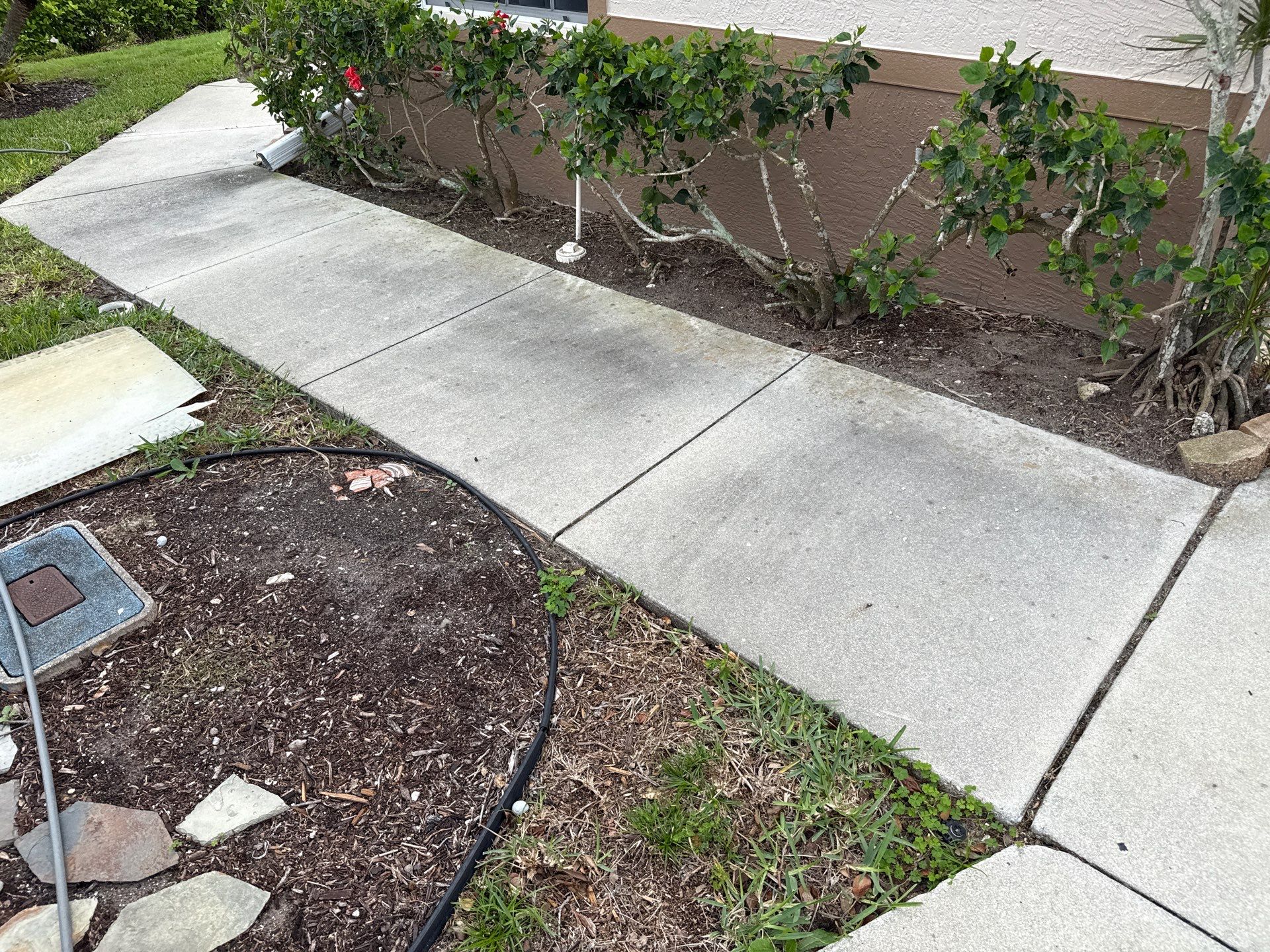 Concrete Driveway & Sidewalk Cleaning in Captain’s Court Condos – Palmetto, FL by Sunshine AquaWash
