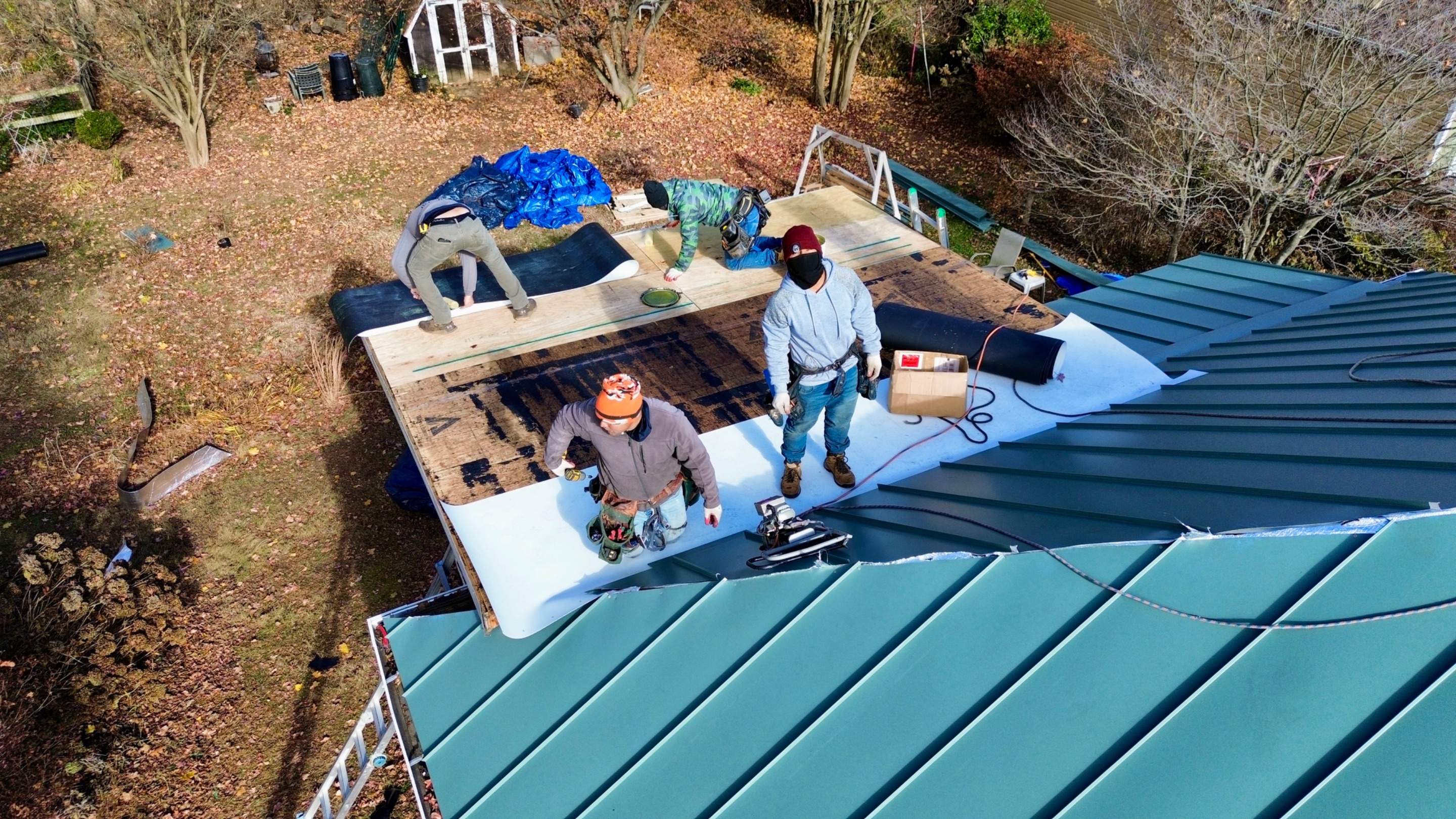 Residential Roofing Installation using Standing Seam Metal Roof | Mechanically Fastened | 24 Gauge by Matter Roofing & Construction