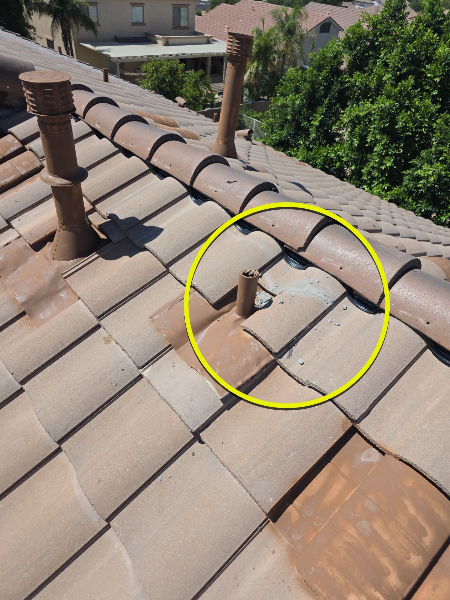 Tile Reset using Concrete Tiles in Mesa, Arizona by Weather-Tite Roofing