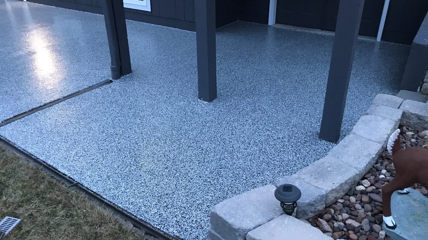 Patio using Domino  by Select Painting, Coatings & Garage Cabinets