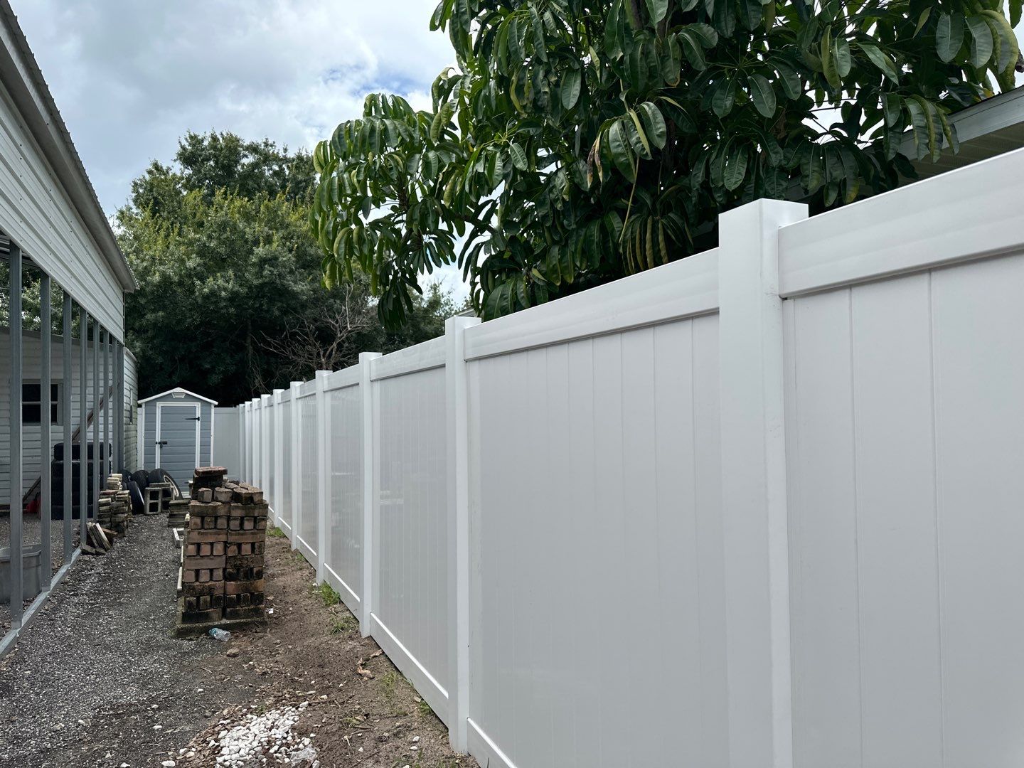 Vinyl Privacy Fence using 6Ft White Vinyl Privacy Fence by Asap fence and gates, LLC