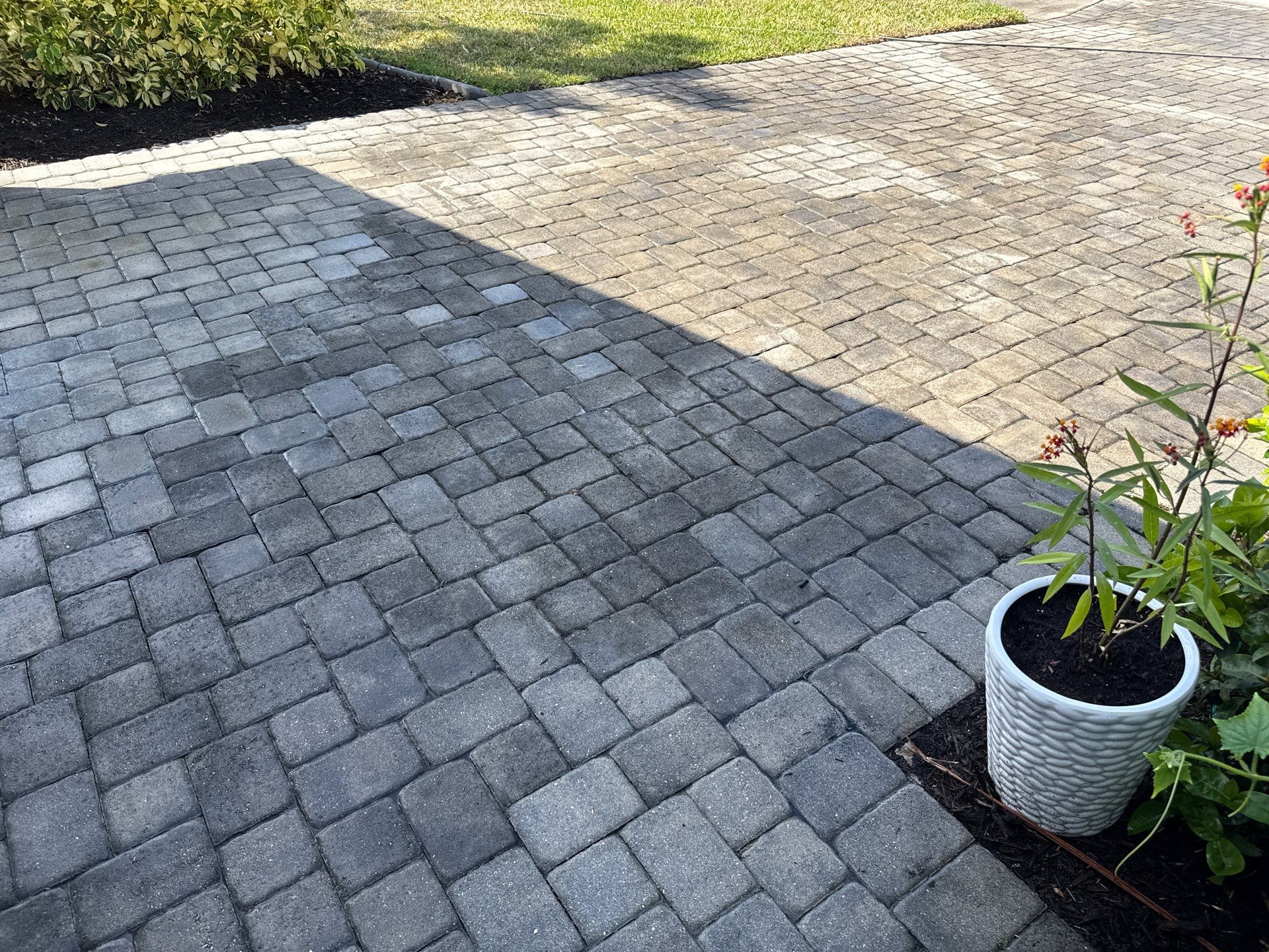 Paver Driveway & Concrete Cleaning | Trevesta Community | Palmetto, FL by Sunshine AquaWash