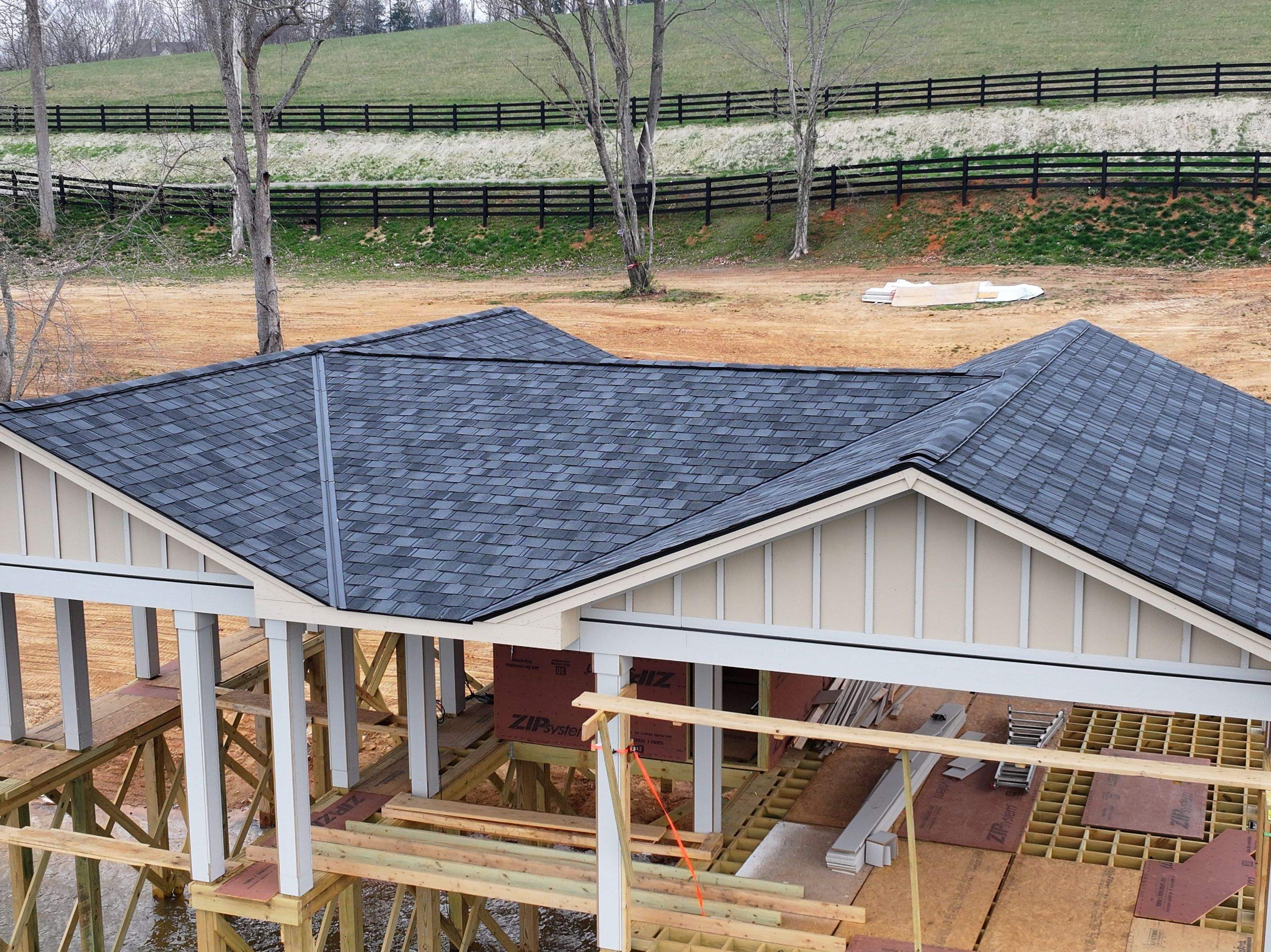 Lake Road New Construction - Belmont by Omnia Roofing