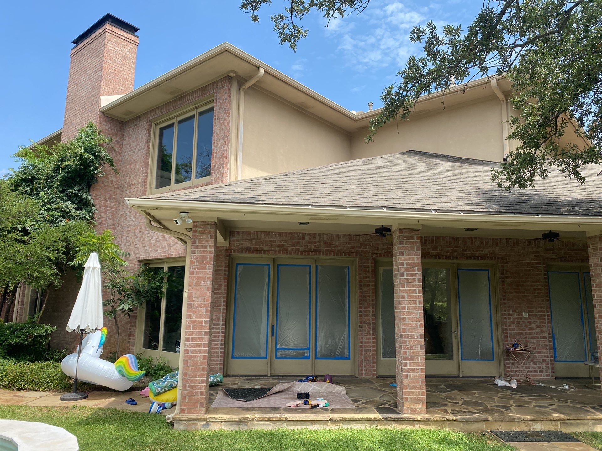 Exterior Brick Painting using Romabio by Nomad Painting