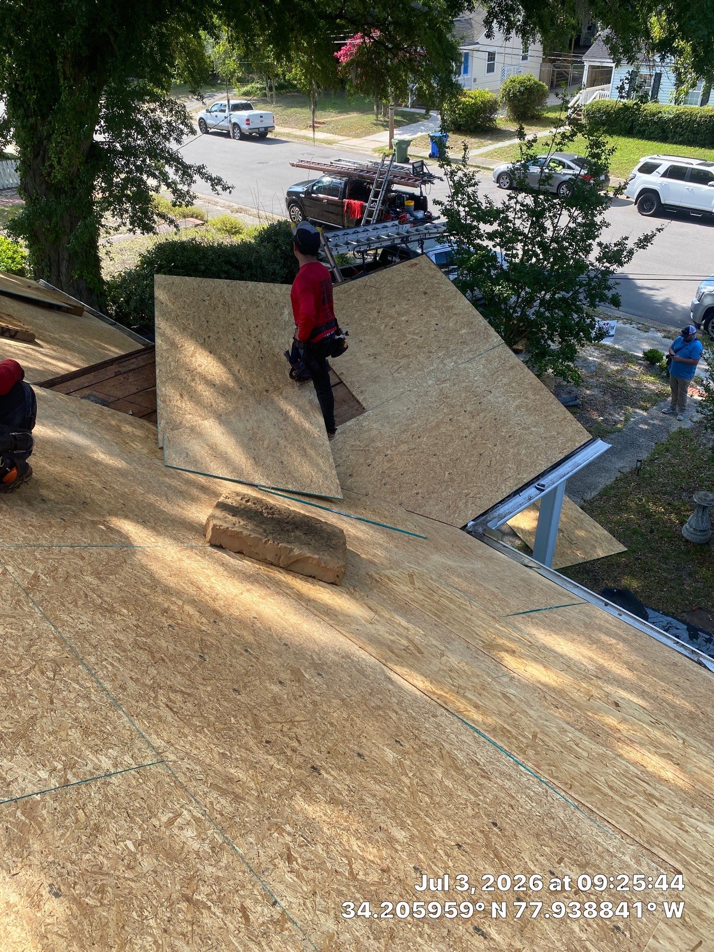 Roof Replacement Using CertainTeed Landmark Pro Shingles in Wilmington NC by RGR Construction and Roofing, LLC