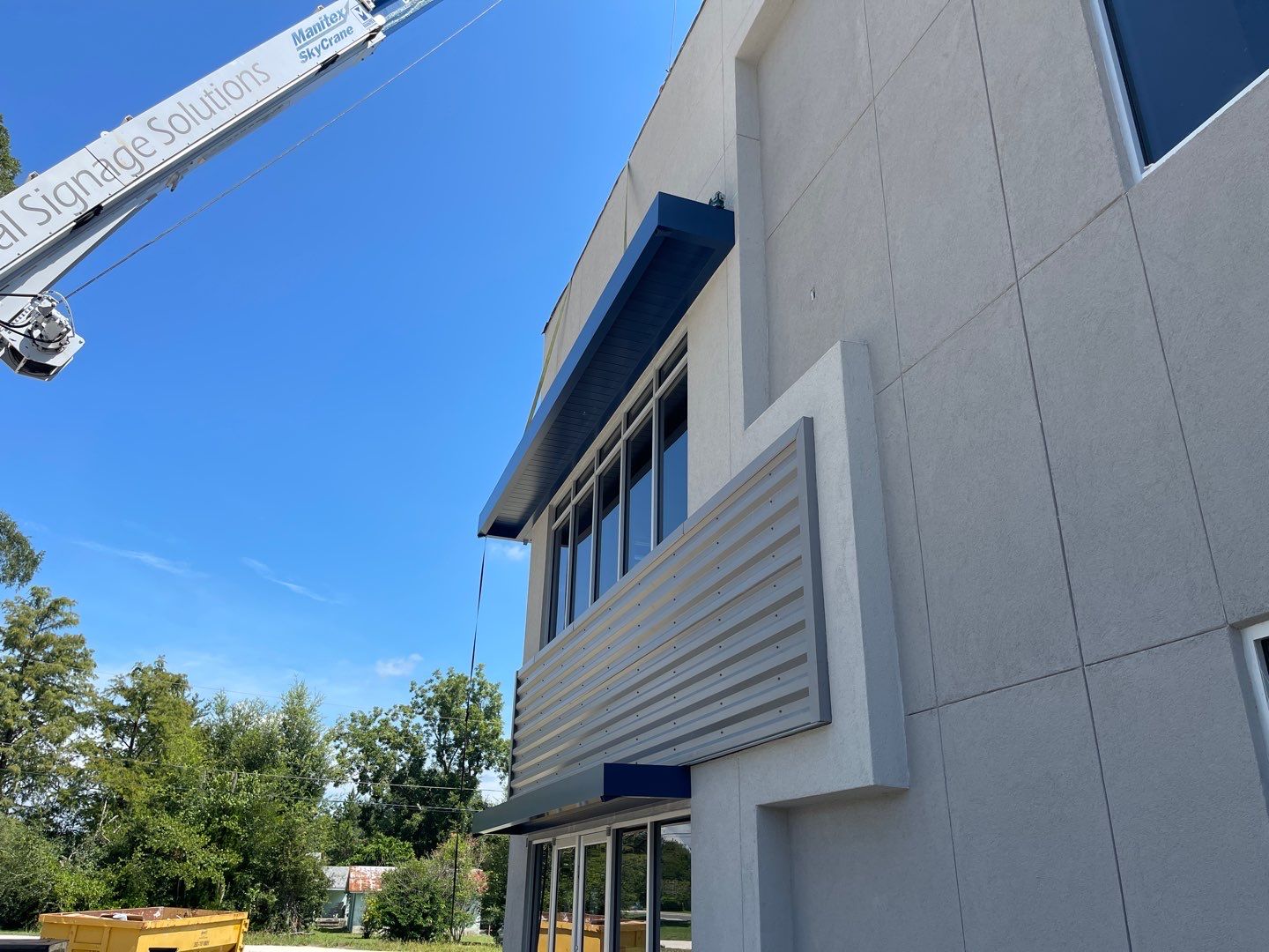 Aluminum Canopies for Batterbee Roofing by SignCrafters