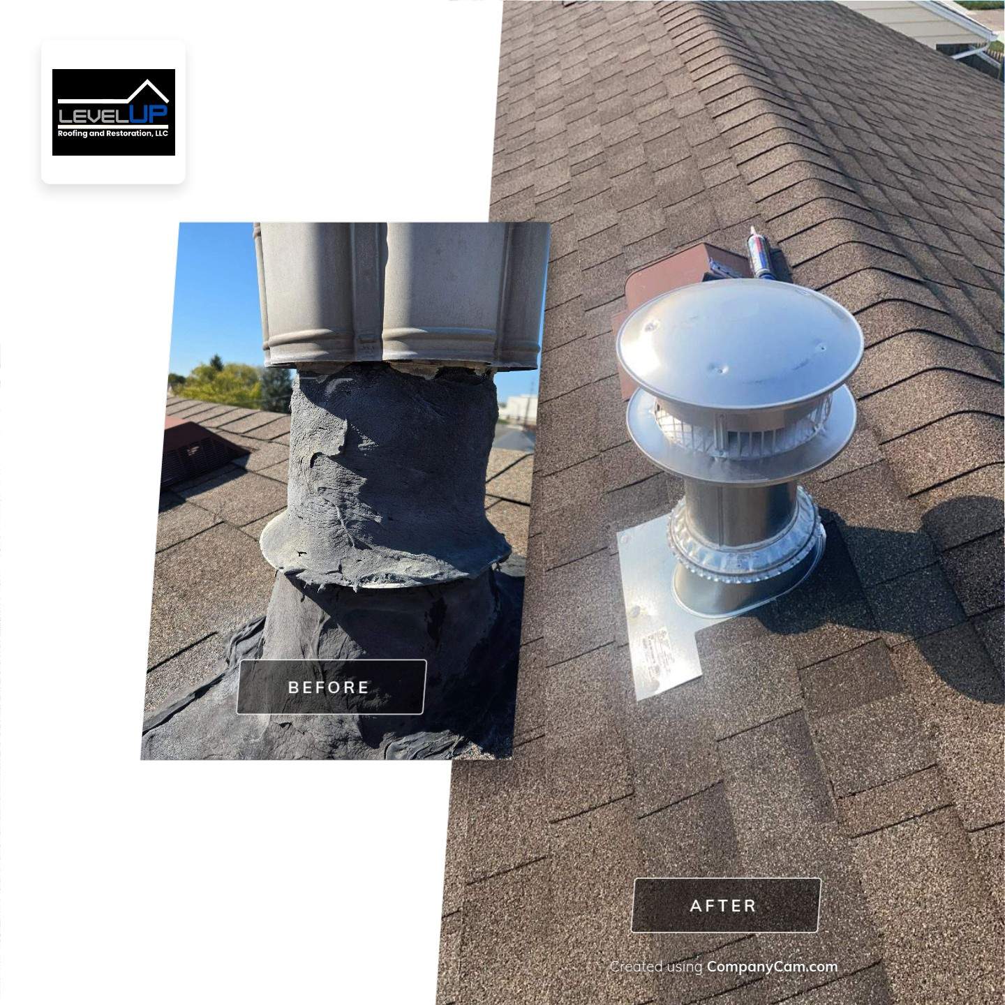 Dayton Residential Roof Replacement Featuring Gray Asphalt Architectural Shingles by Level Up Roofing and Restoration Services LLC