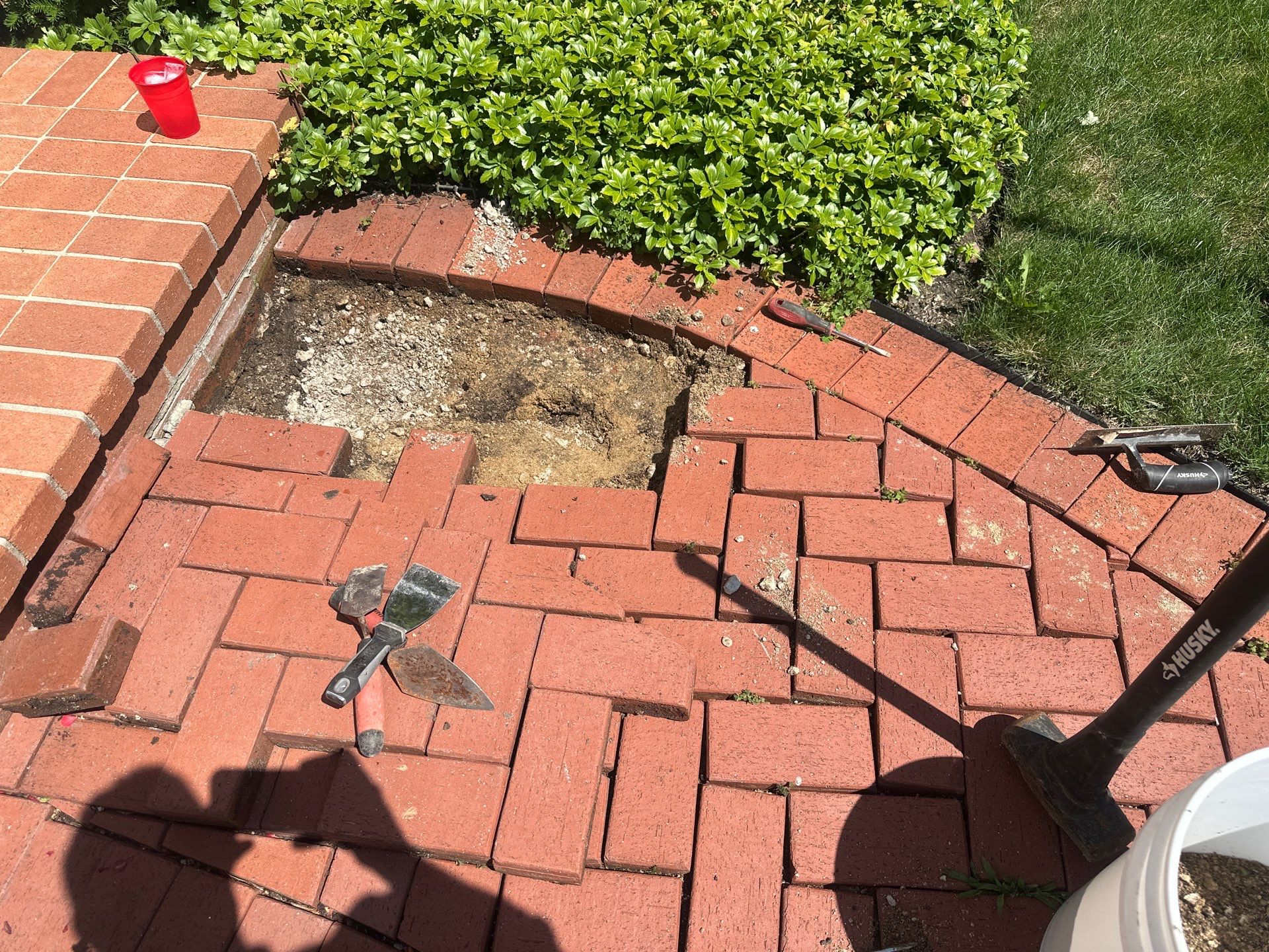 Brick Paver cleaning, sanding, seal by Northern Power Washing LLC.