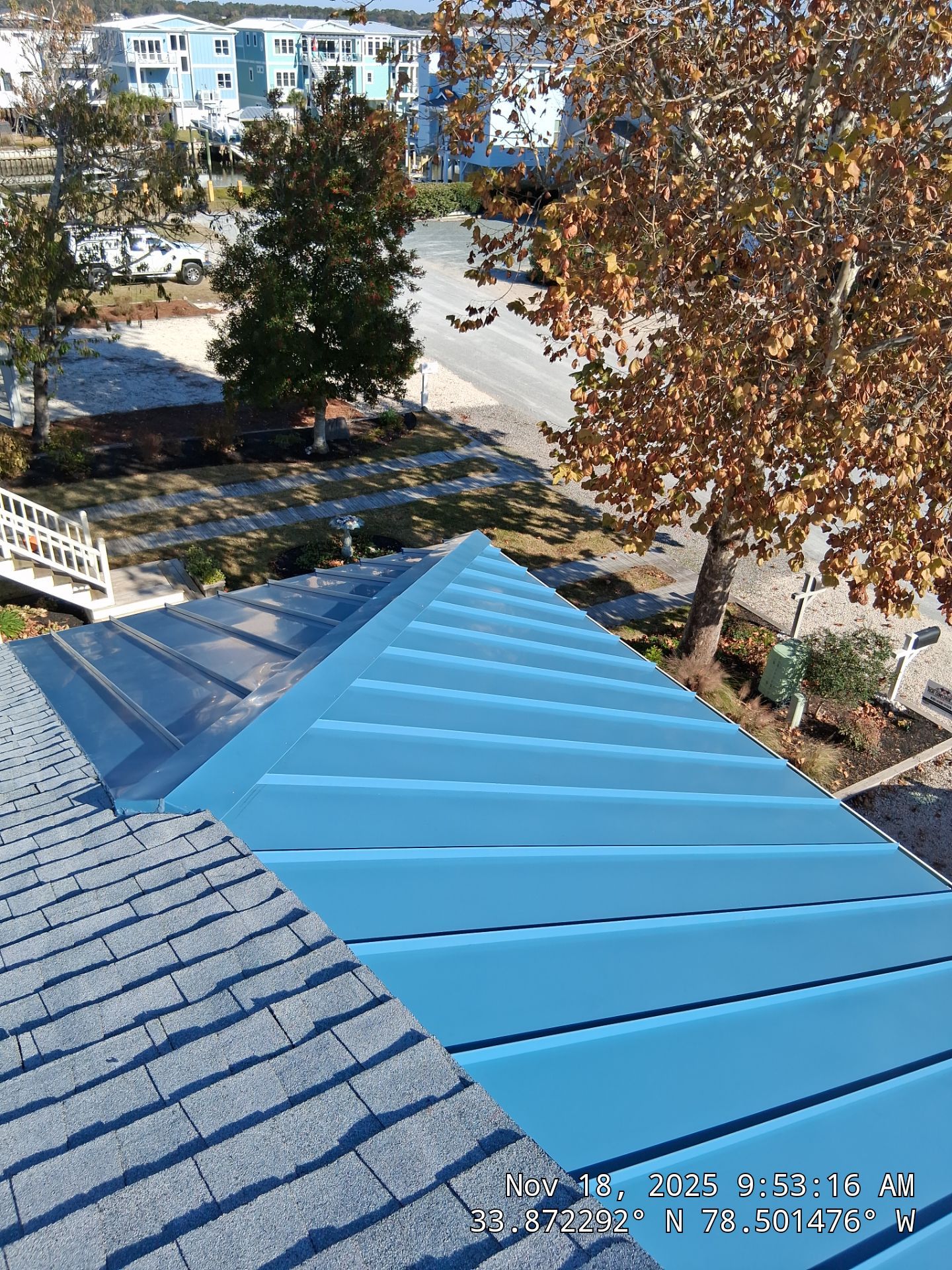 Standing Seam Metal Roof & Silver Birch Shingle Upgrade in Sunset Beach, NC by RGR Construction and Roofing, LLC