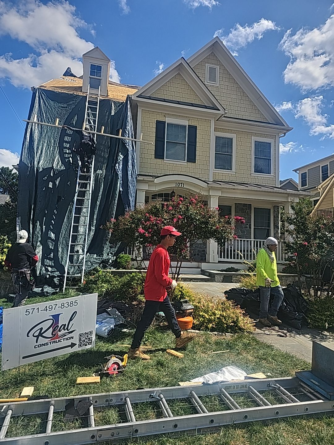 Residential Roofing Installation using Shingles  by Real1Construction