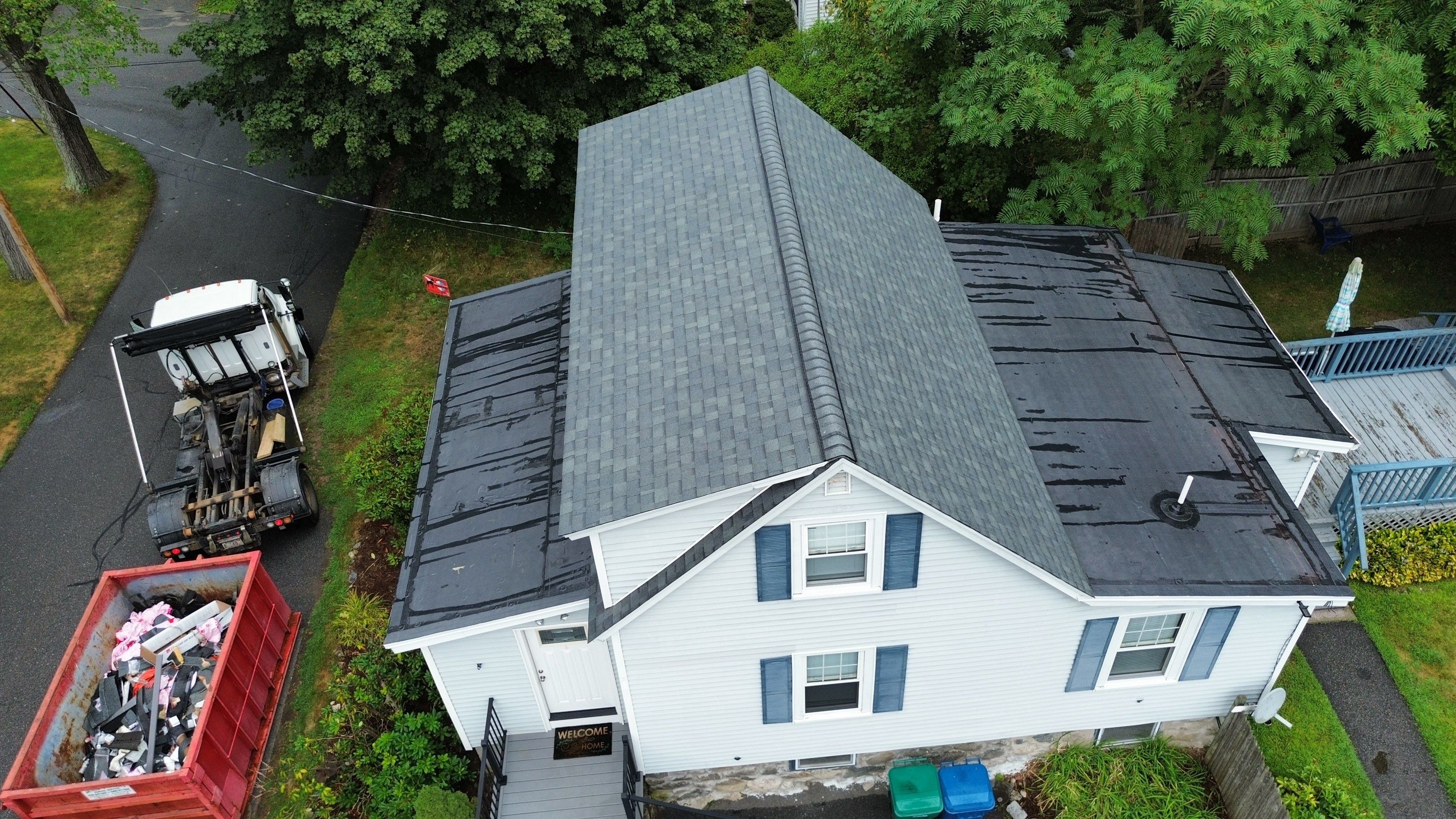 Roof Replacement & EPDM Flat Roof Installation, Billerica, MA by Mighty Dog Roofing of Greater Middlesex County