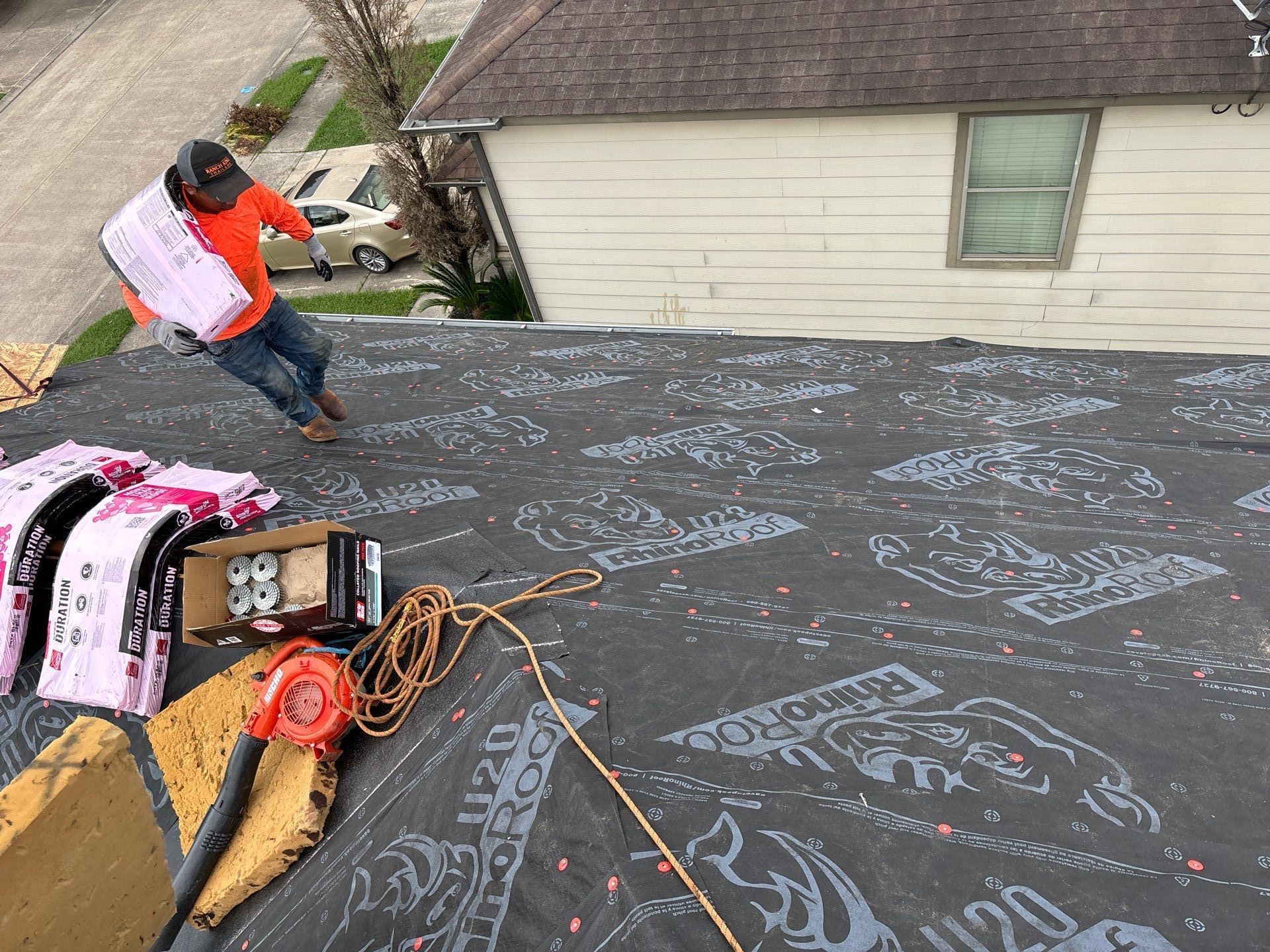 Residential Roofing Repair using Owen's Corning Duration (Lifetime) Shingles by Roof Repair Company