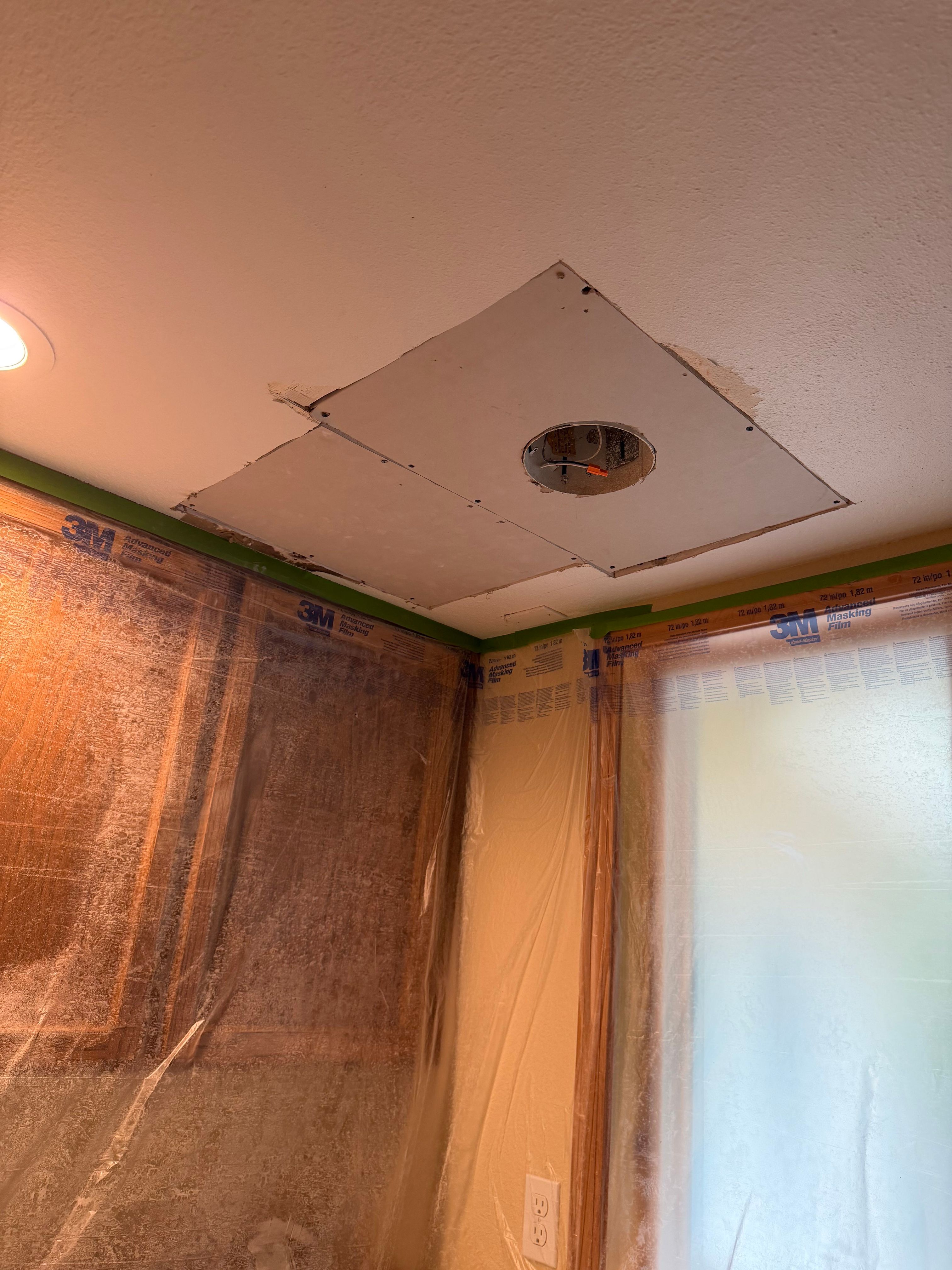 Ceiling Drywall Repair by Equipped Painting