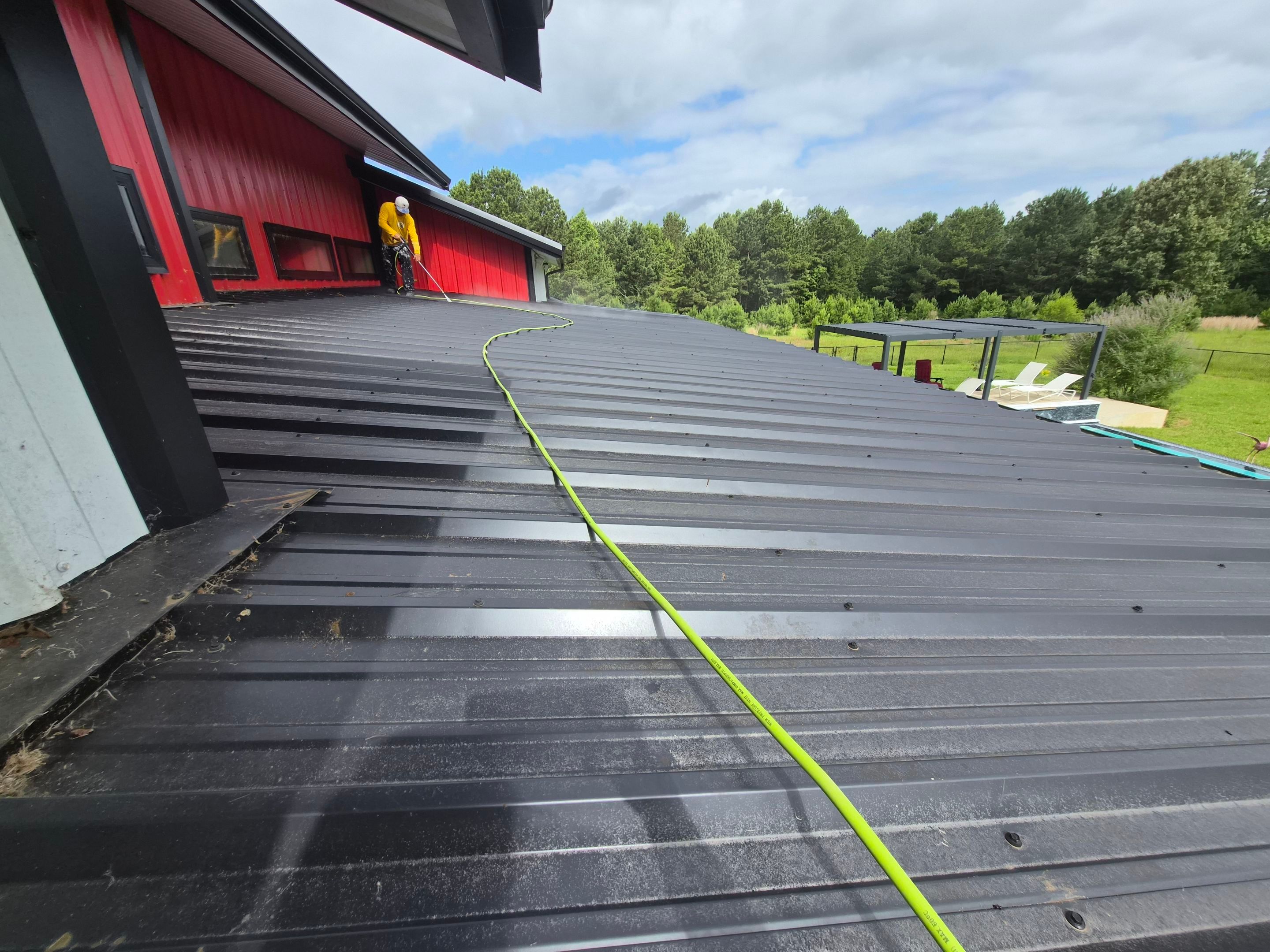 A Fresh Sunroom Roof in Flint, TX! by Quality Coats Painting