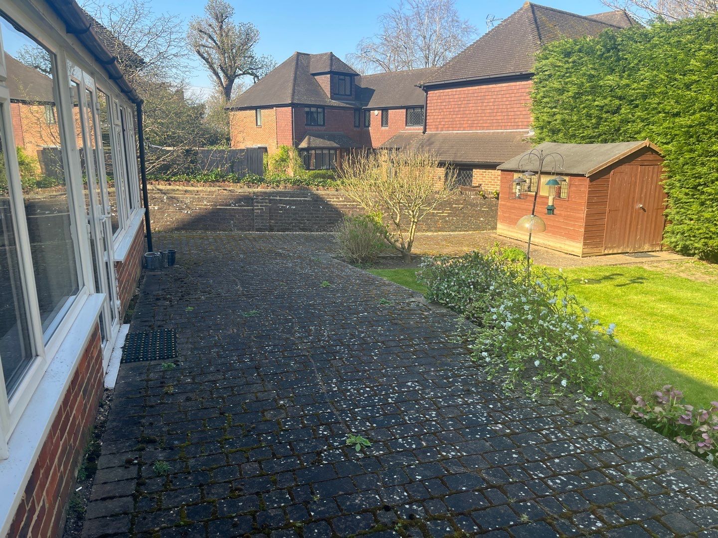 Patio Clean using Honda 21lt High Pressure Machine by Ges Exterior Cleaning ltd