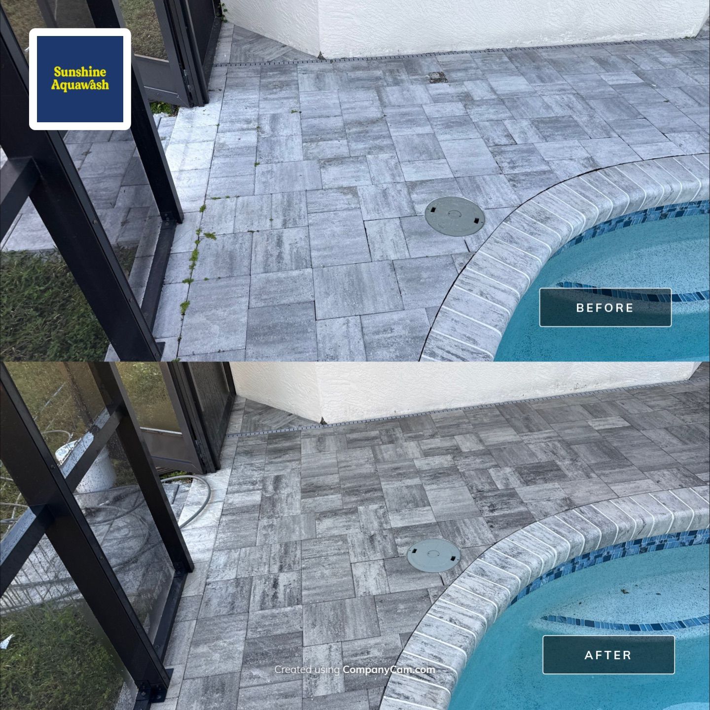 House Wash, Paver Pool Deck & Screen Enclosure Cleaning in Greenfield Plantation | Bradenton, FL by Sunshine AquaWash