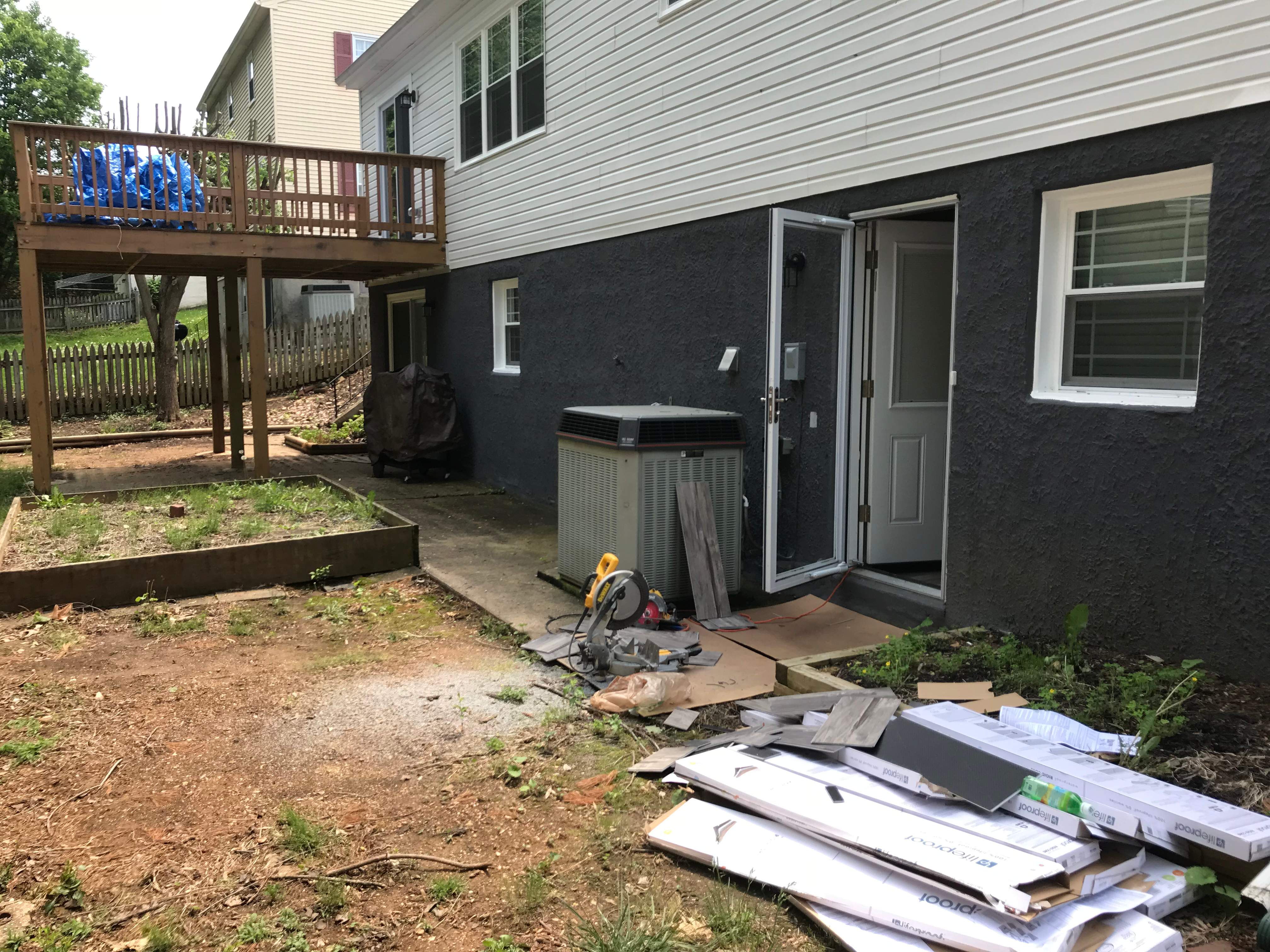 Exterior Repair using Concrete Pad/ walkway by Alpha Design Services