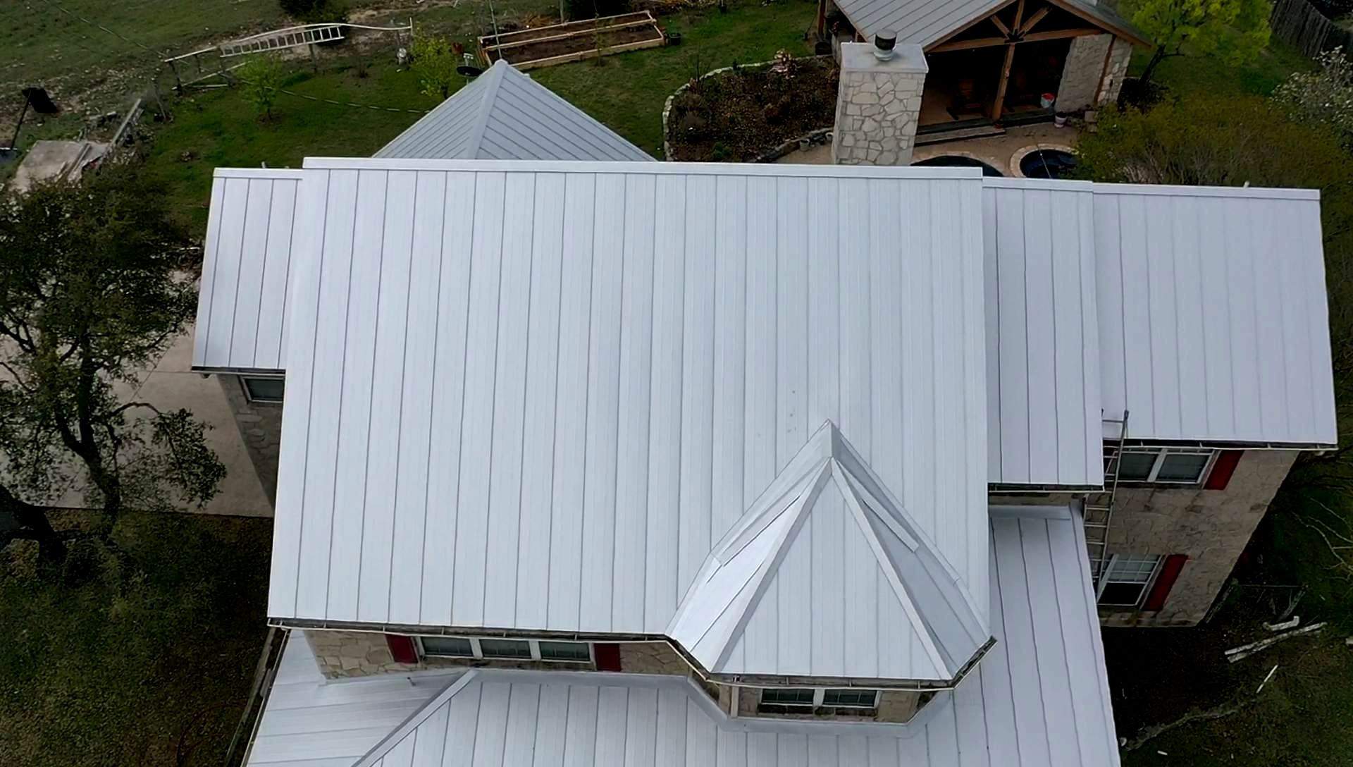 Residential Metal Roof Installation using McElroy Metal by Premier Roofing and Contracting
