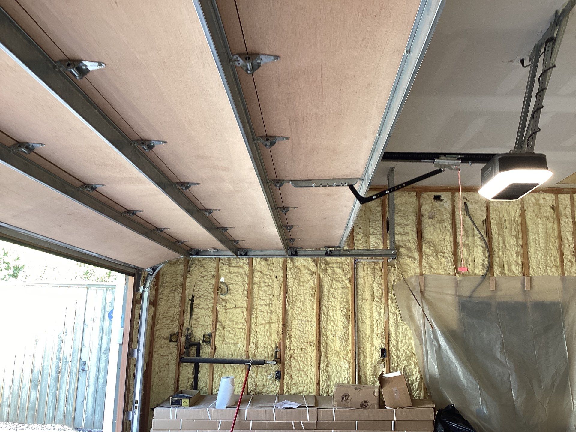 New Garage Door using Timberlane Wood Garage Door + LiftMaster Heavy Duty Opener by Meadows Garage Doors