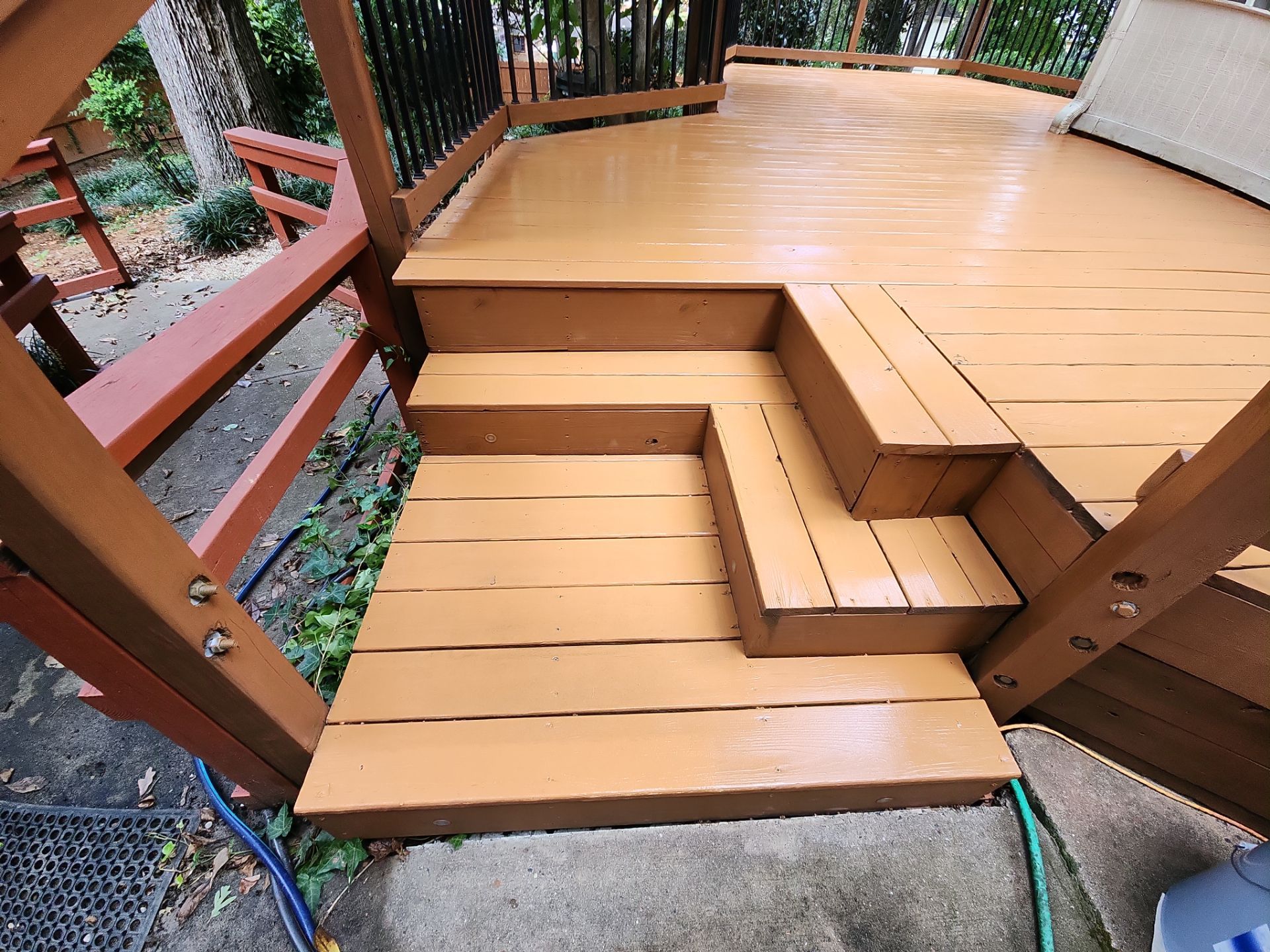 Weathered Deck using AcryFin and Stain by DuraSeal