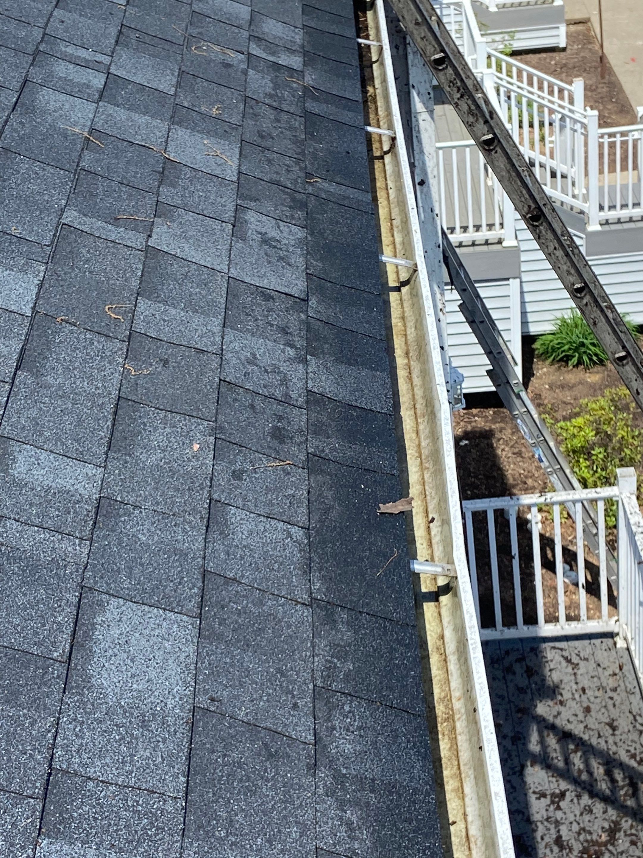 Commercial gutter cleaning State College, PA after photo with clean gutters