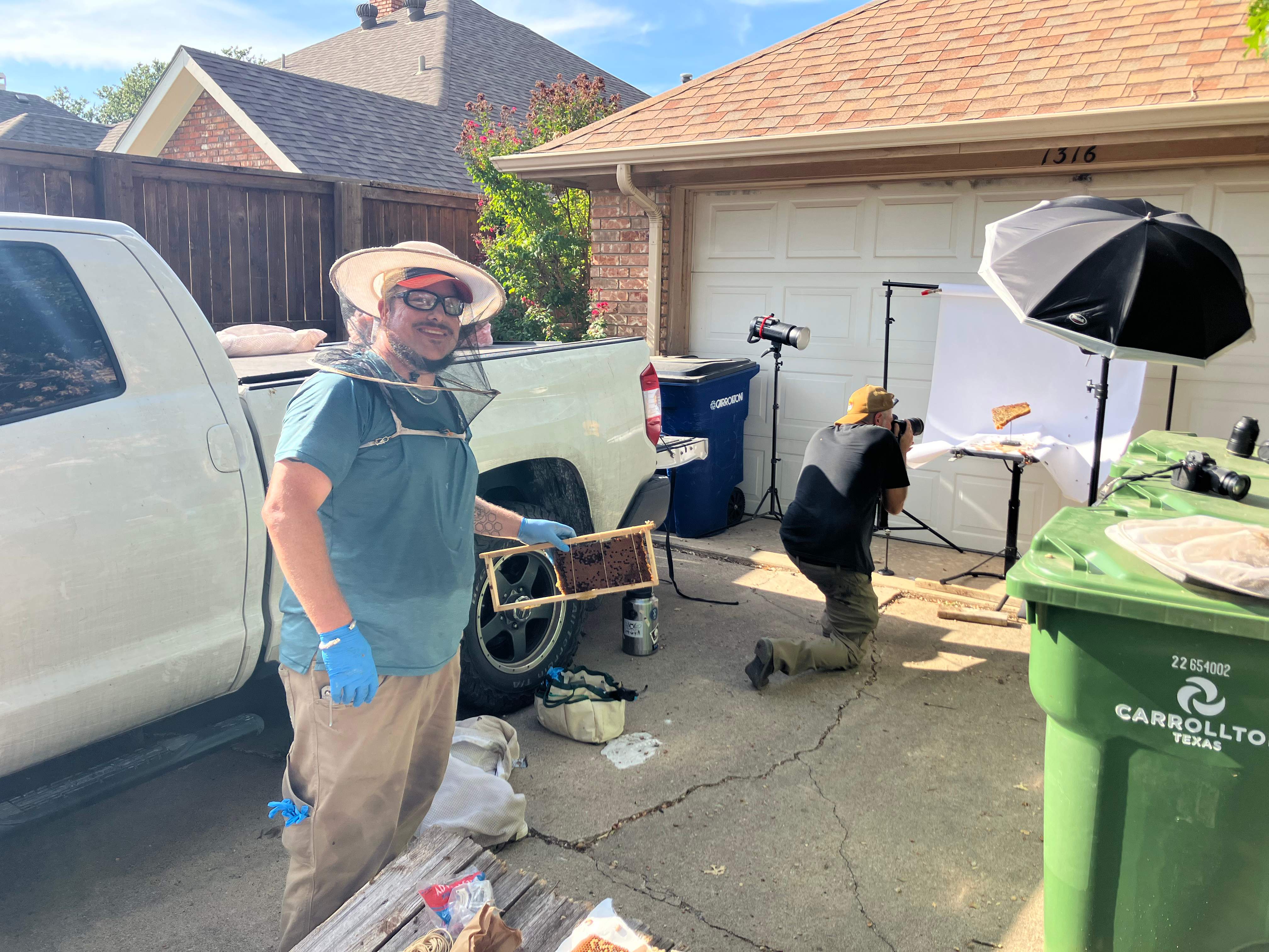 Brick Column by Rockwall Honey Bee Company