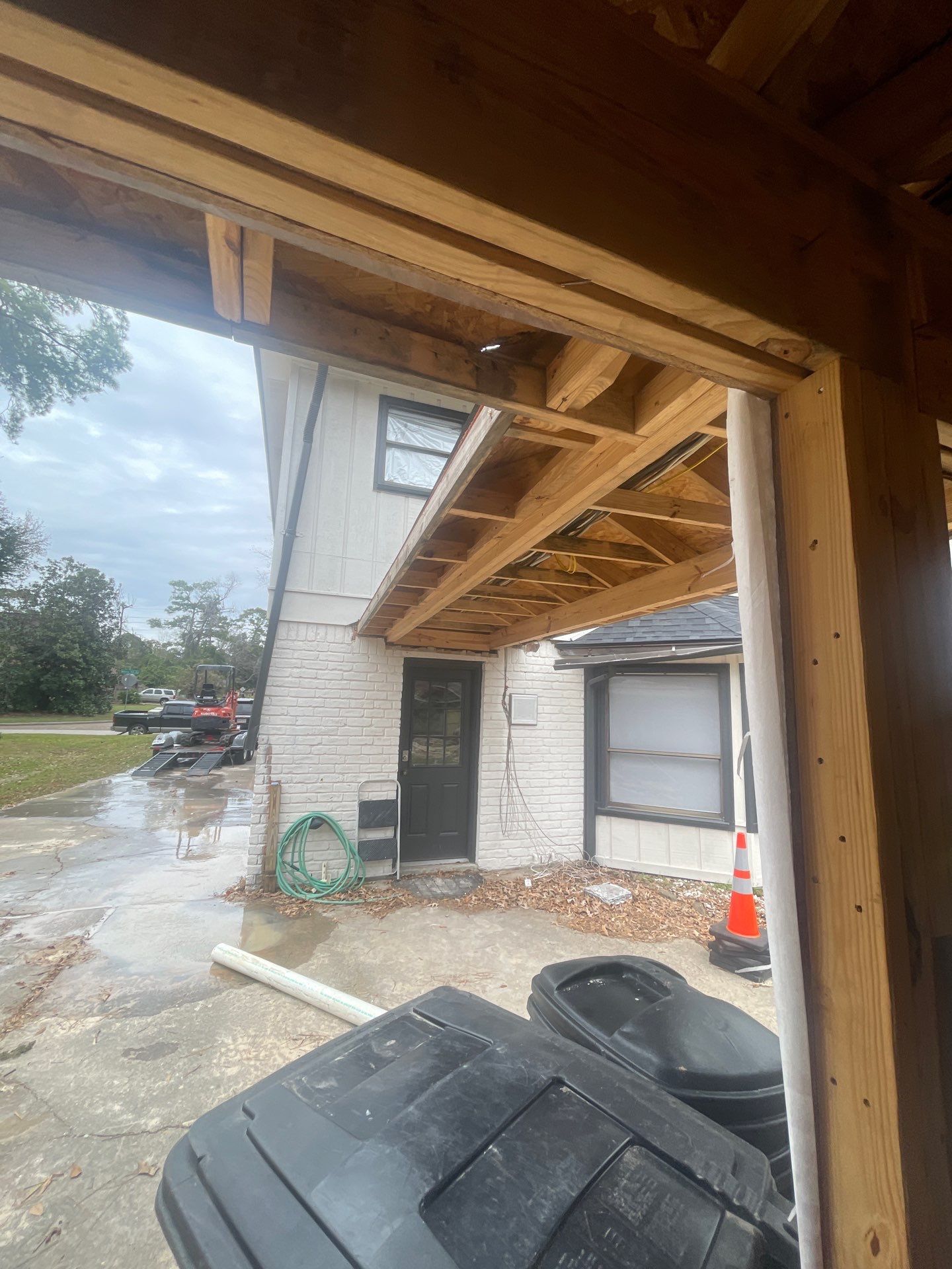 Tree Damage Garage Rebuild & Home Repair by Majesty Construction