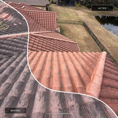 Barrel Tile Roof Cleaning