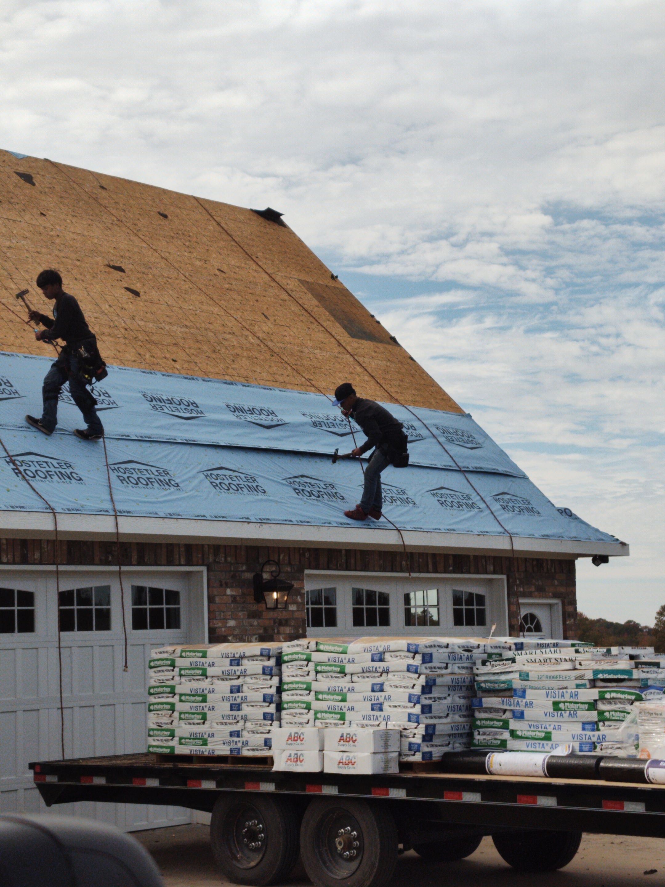 Residential Roofing Repair using Malarkey Vista: Storm Gray by Hostetler Roofing