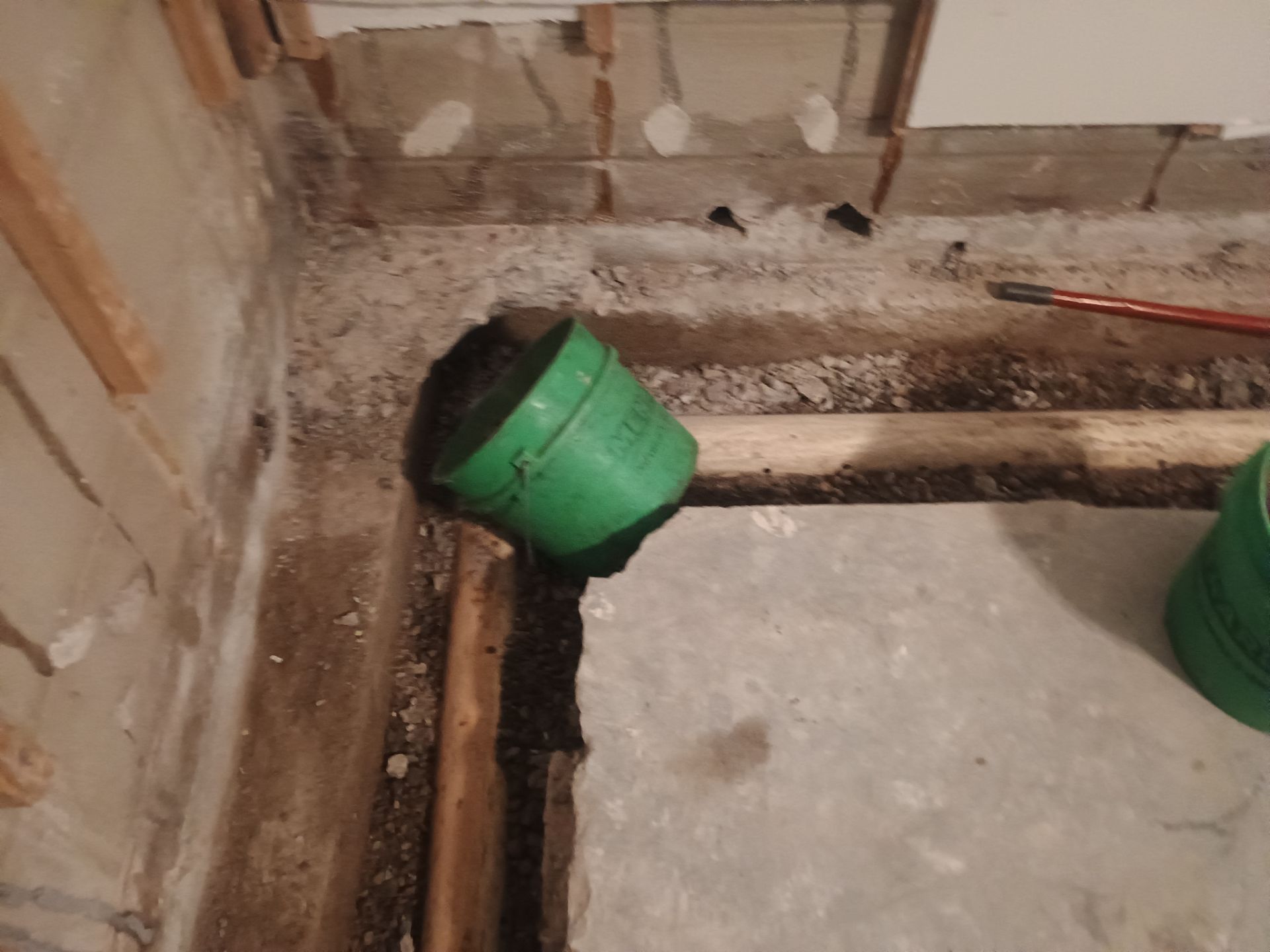 Drain tile for Kael in New Brighton by Waterproofing Northeast