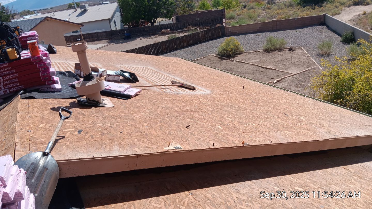 Oakridge Desert tan shingles in Chimayo Meadows by Doyle Roof Masters Inc