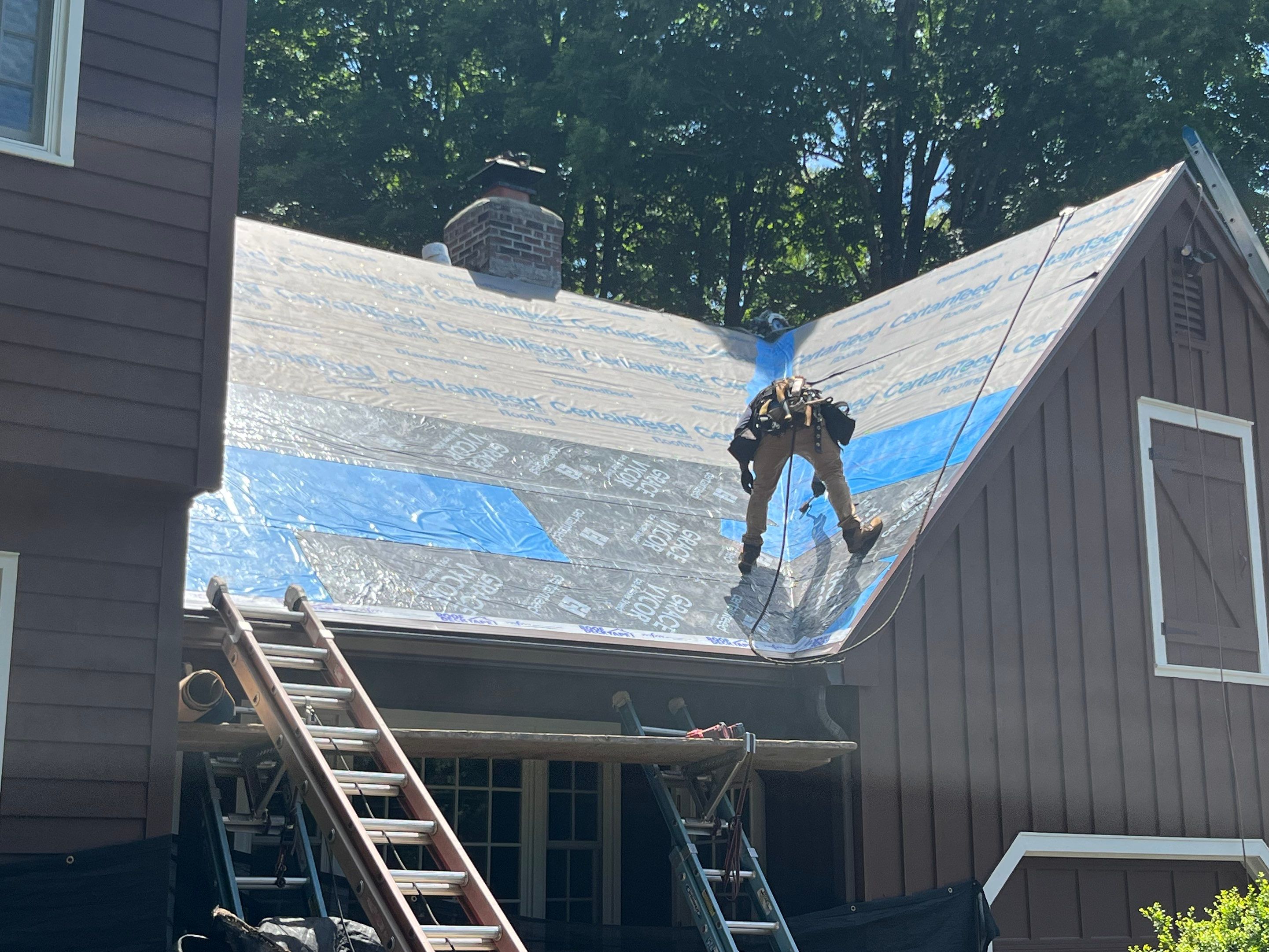 DiGiorgi does a brand new roof in Cheshire, CT by DiGiorgi Roofing and Siding Inc
