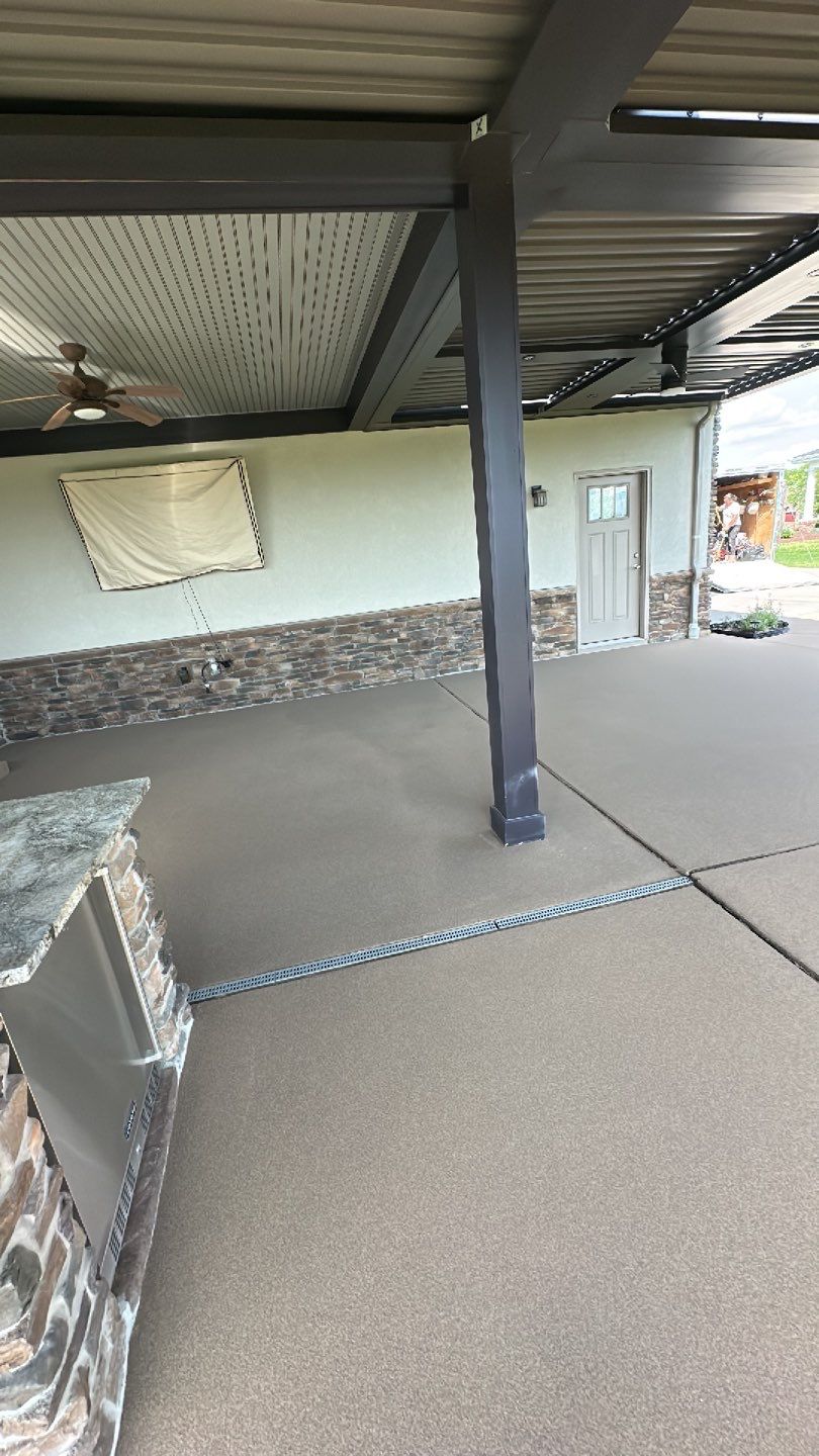 Large Patio + Garage Project in Moon Township by Floors in a Day, Inc