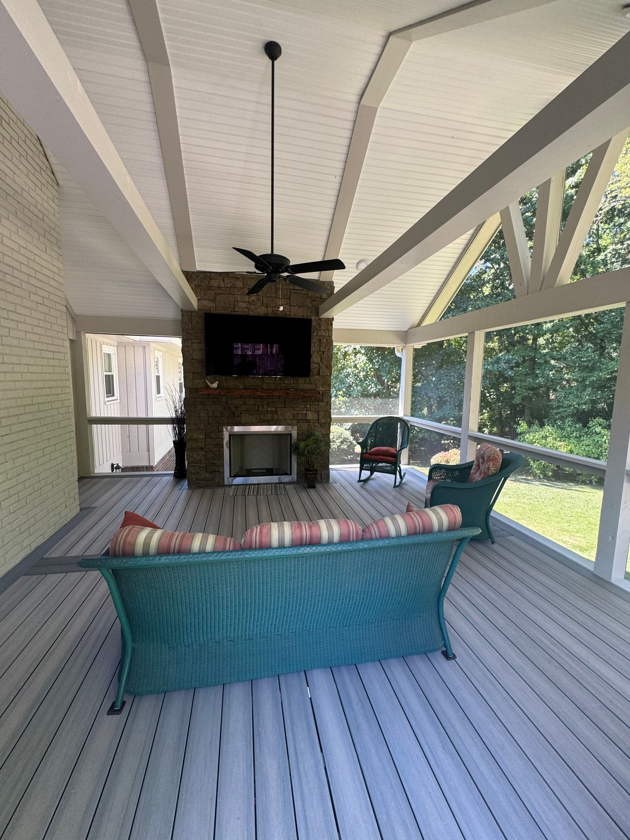 Burntleaf - Screen Porch by Pillar and Pine